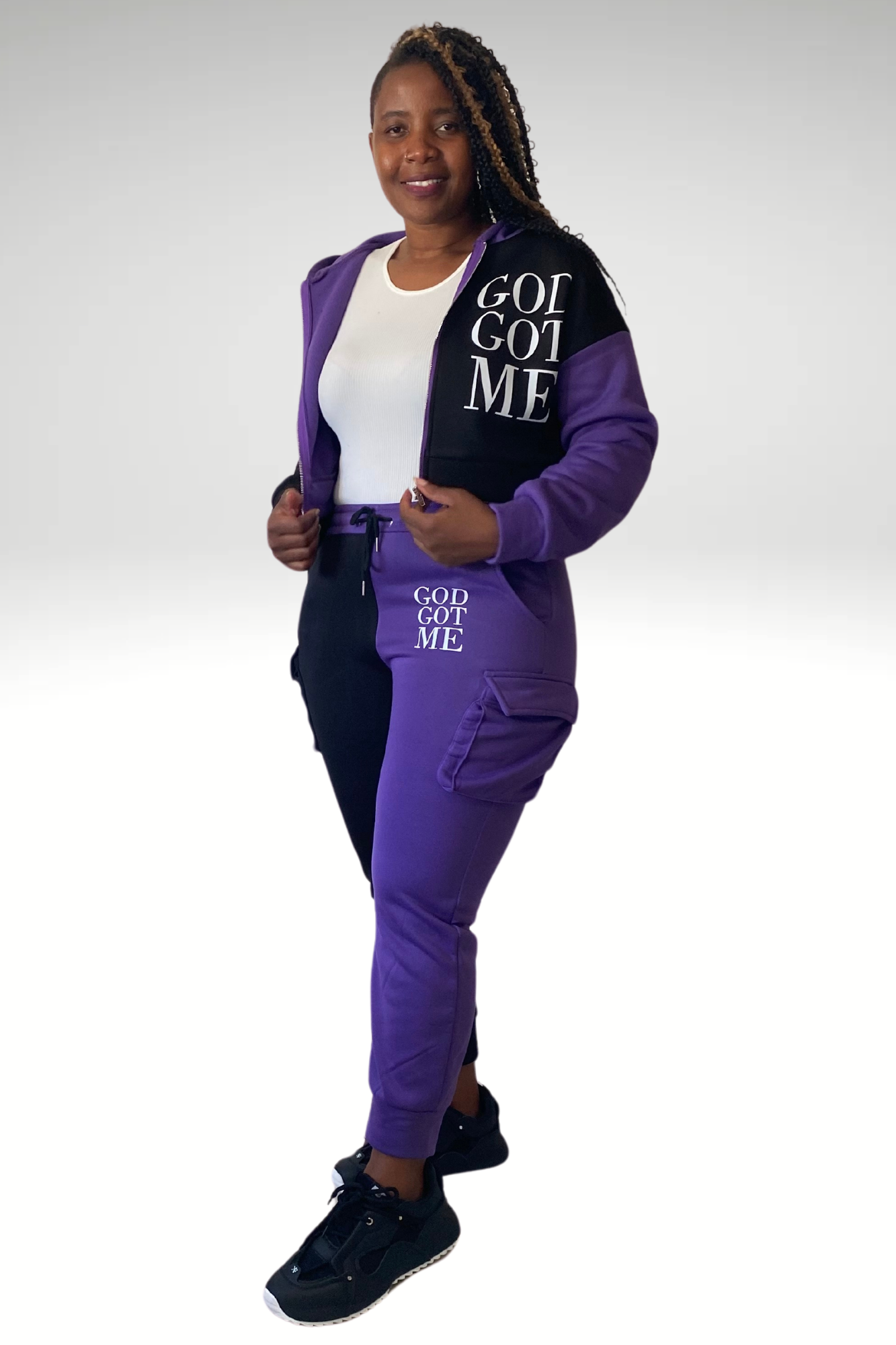 GOD GOT ME JOGGERS SET