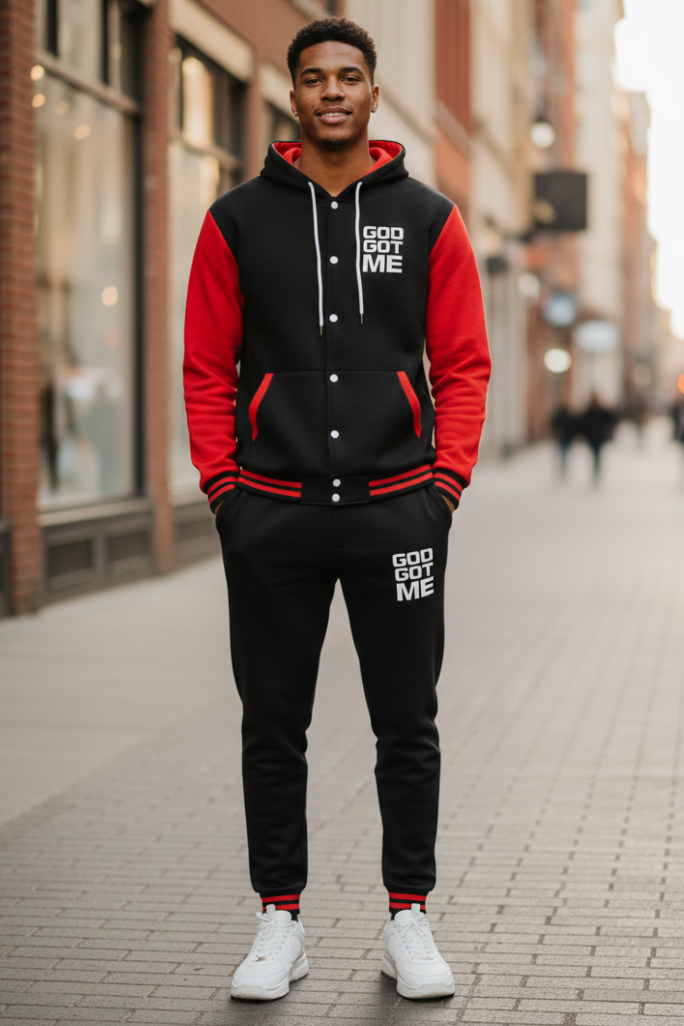 GOD GOT ME FULL HOODIE SET