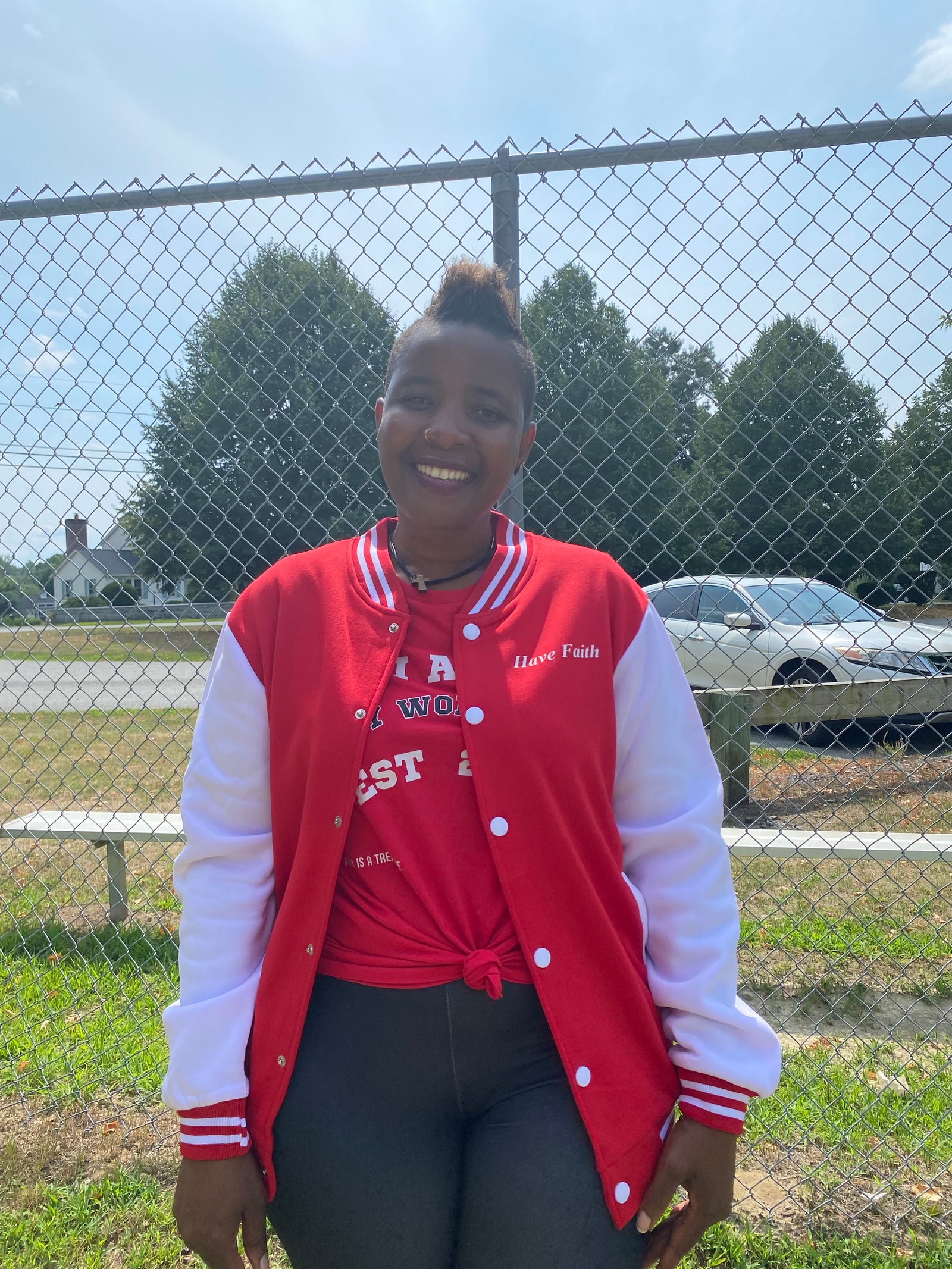 HAVE FAITH UNISEX BASEBALL JACKET