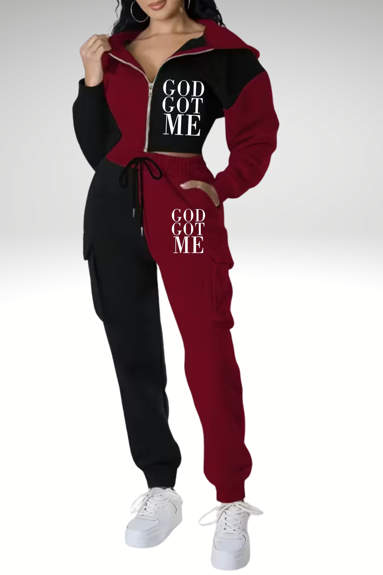 GOD GOT ME JOGGERS SET