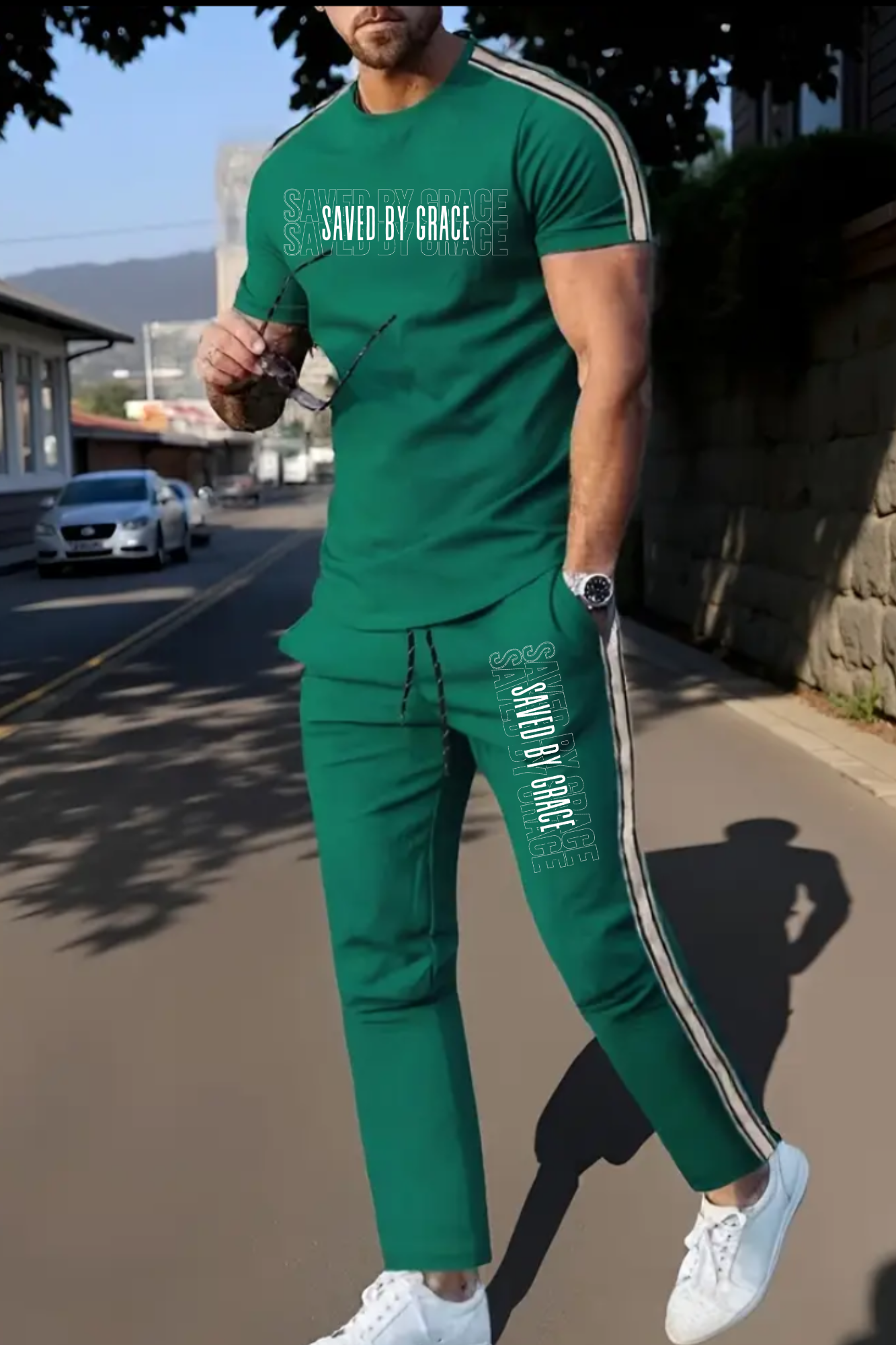 SAVED BY GRACE MENS SET