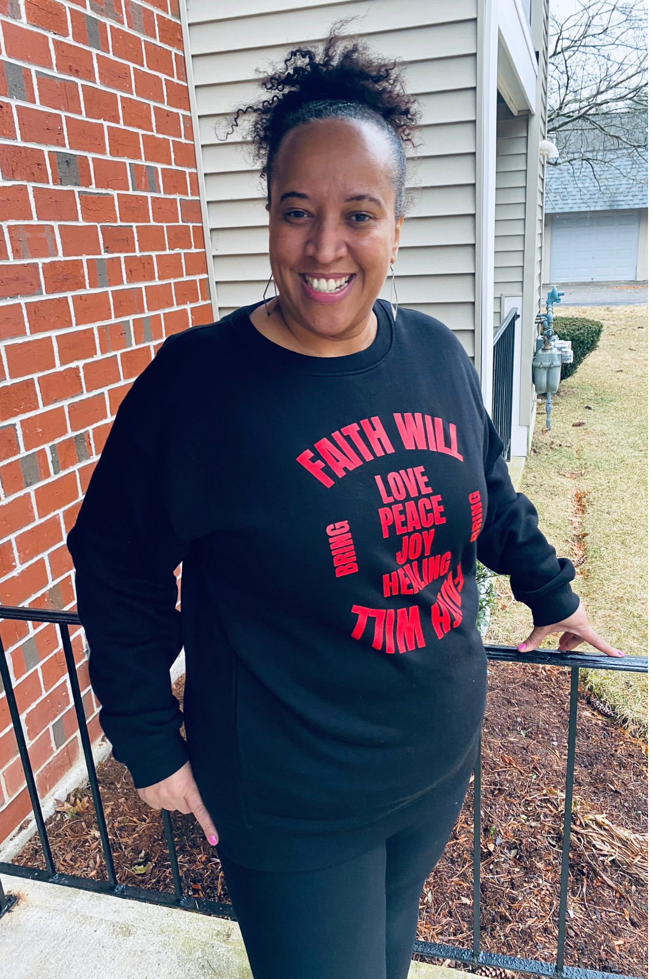 FAITH WILL BRING RED SWEATSHIRT