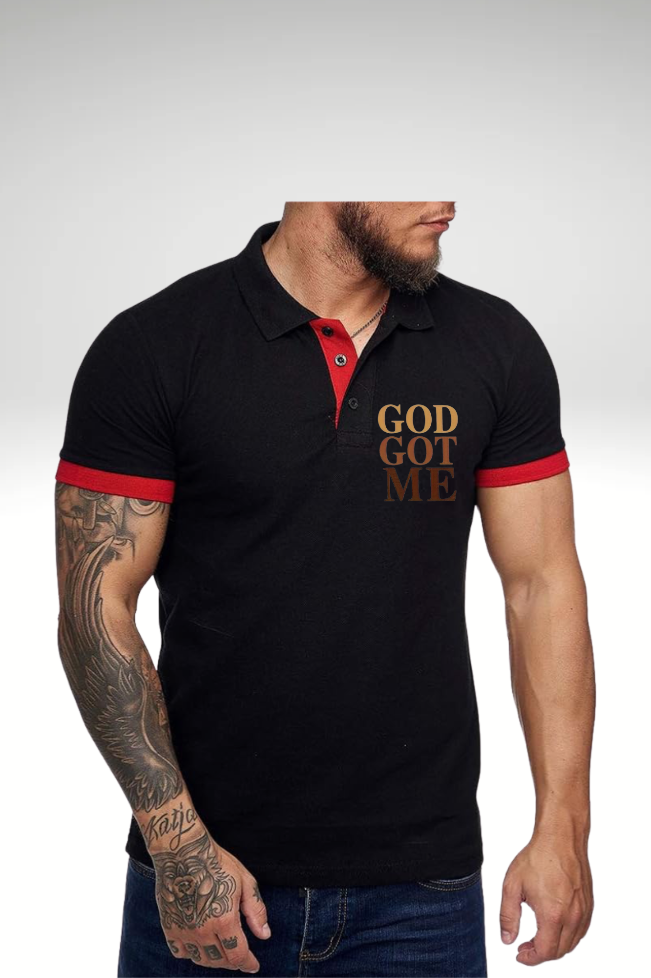 GOD GOT ME POLO TSHIRT