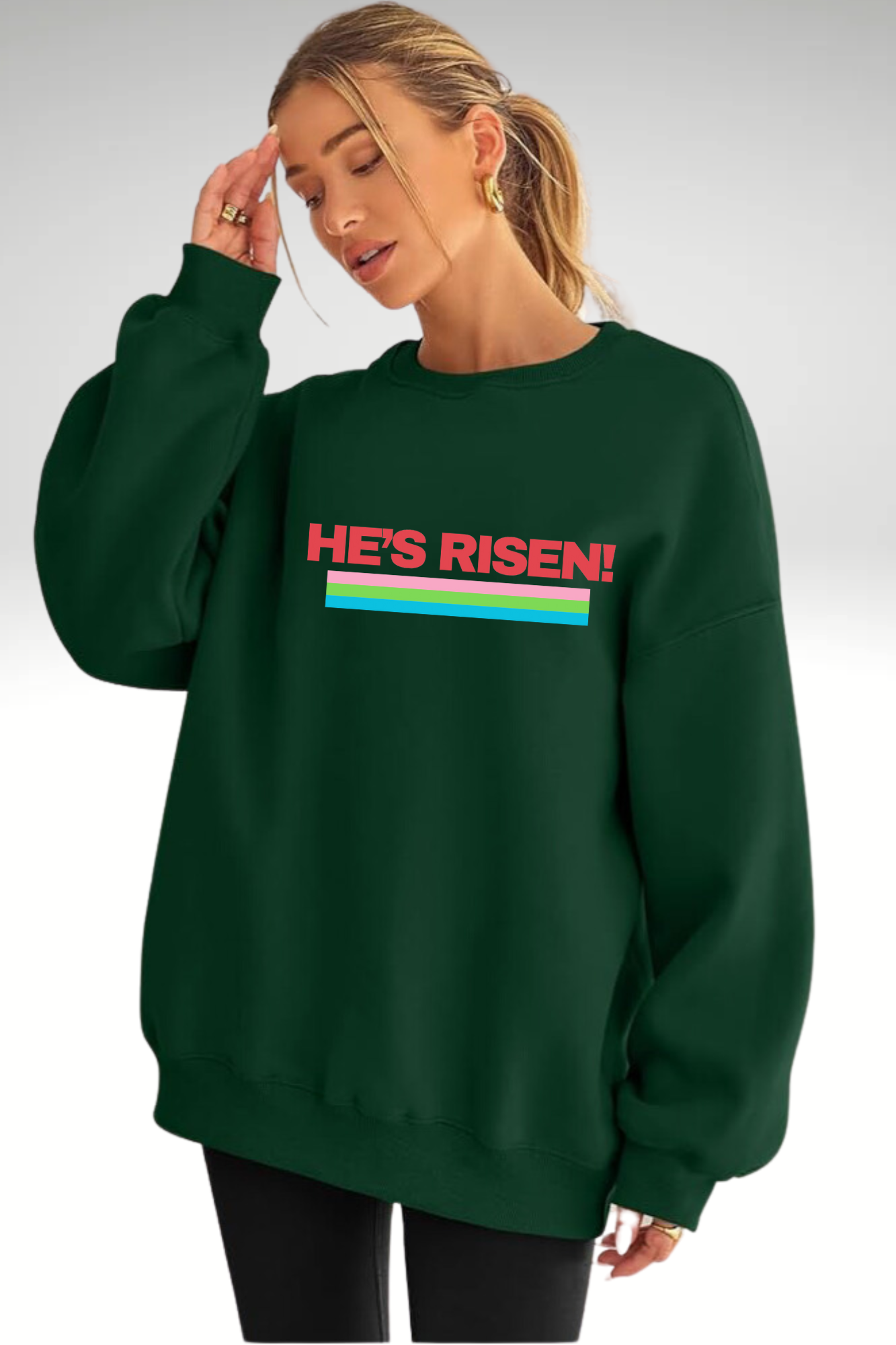 HE’S RISEN UNISEX SWEATSHIRT