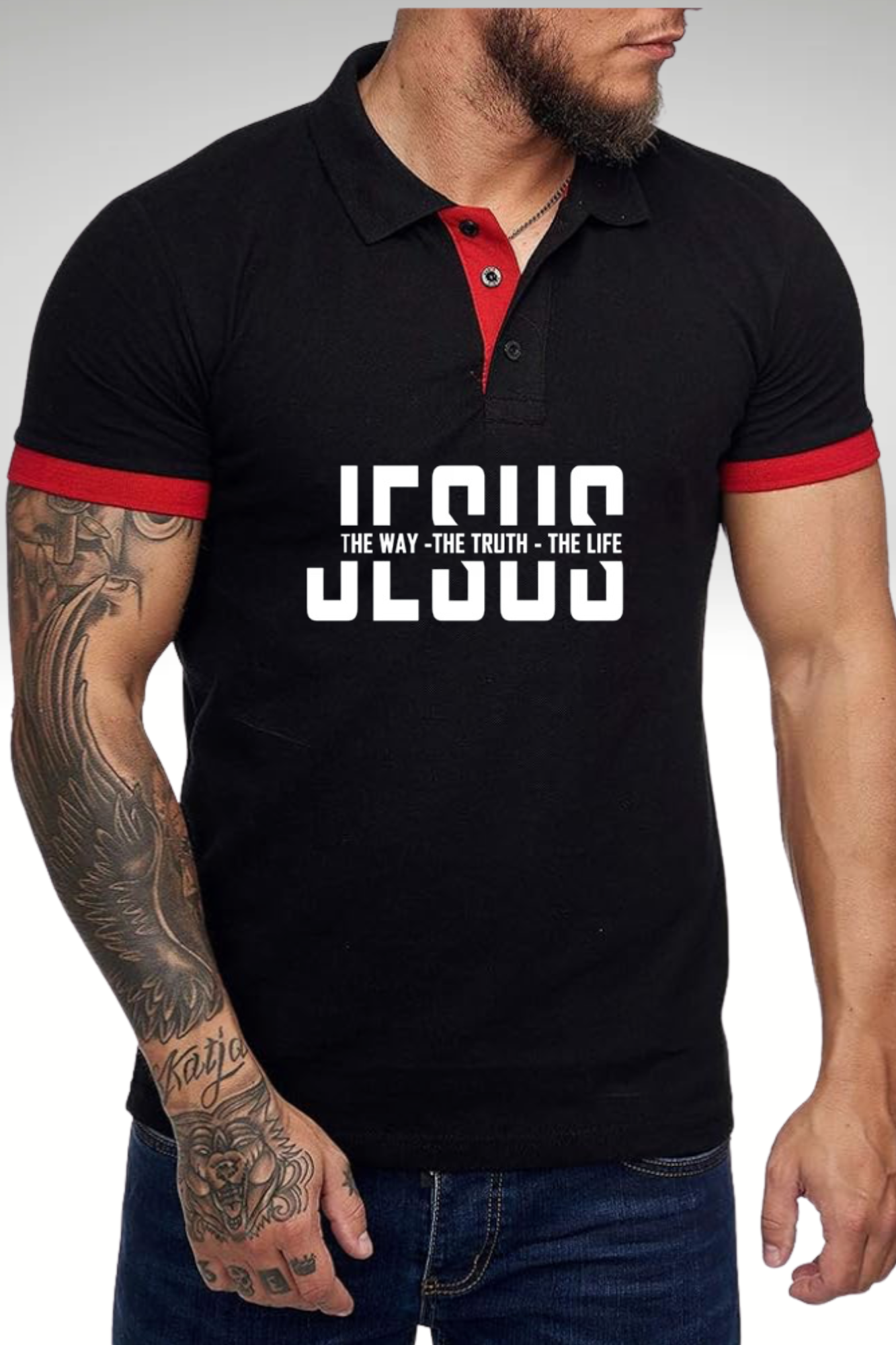 JESUS IS THE WAY POLO TSHIRT