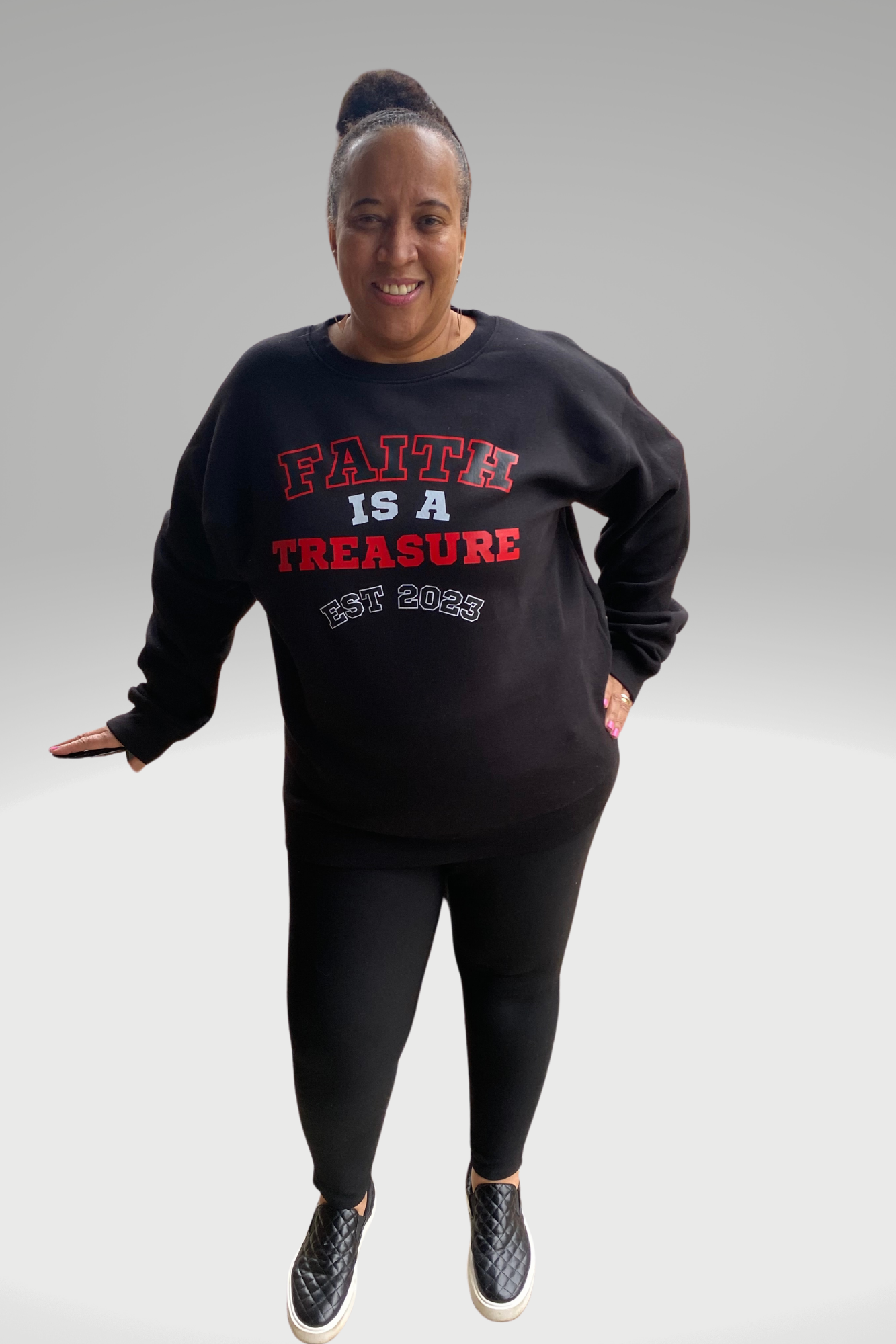 FAITH IS A TREASURE EST SWEATSHIRT