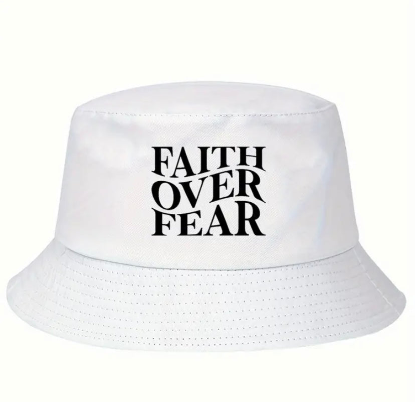 FAITH OVER FEAR BUCKET HAT