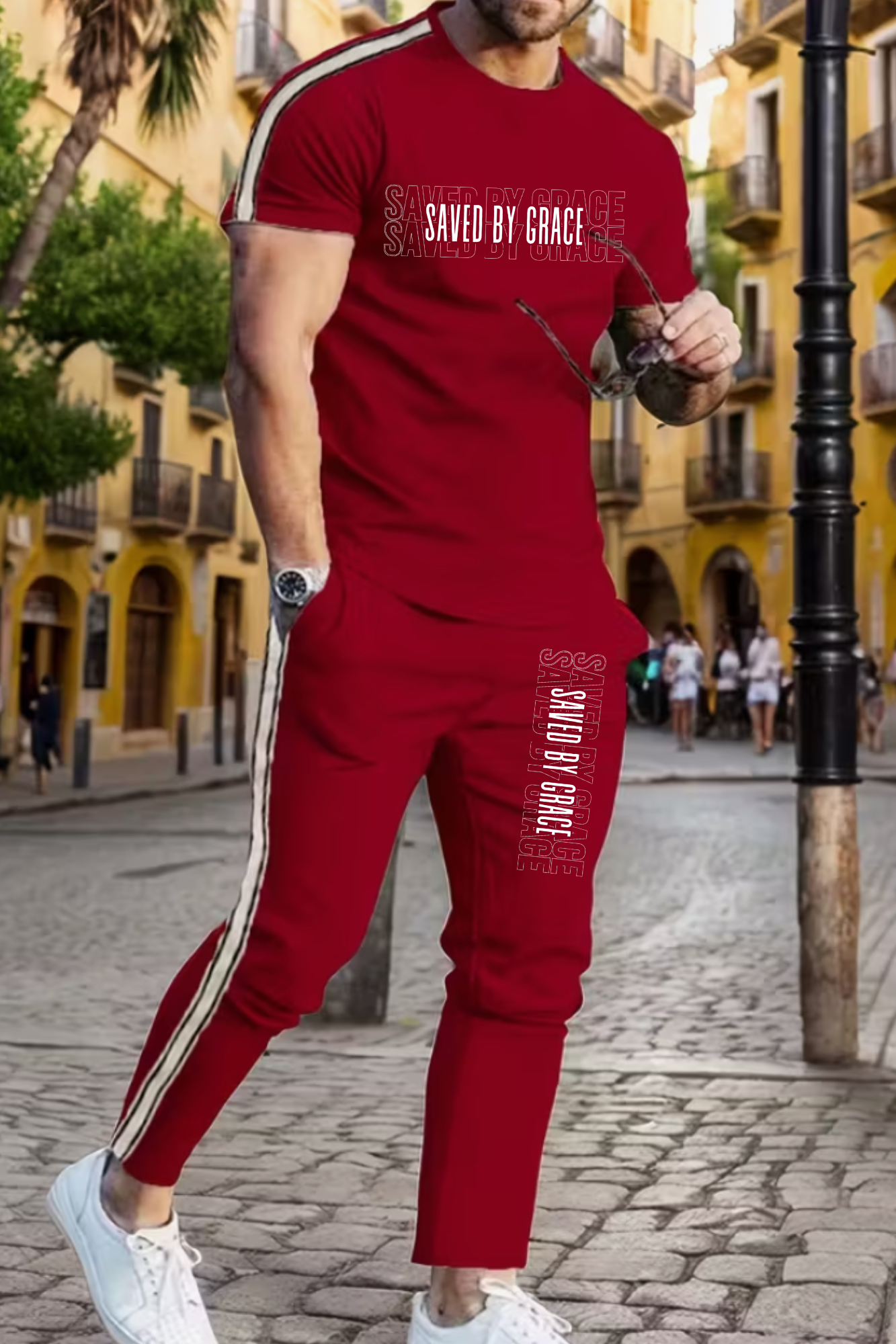 SAVED BY GRACE MENS SET