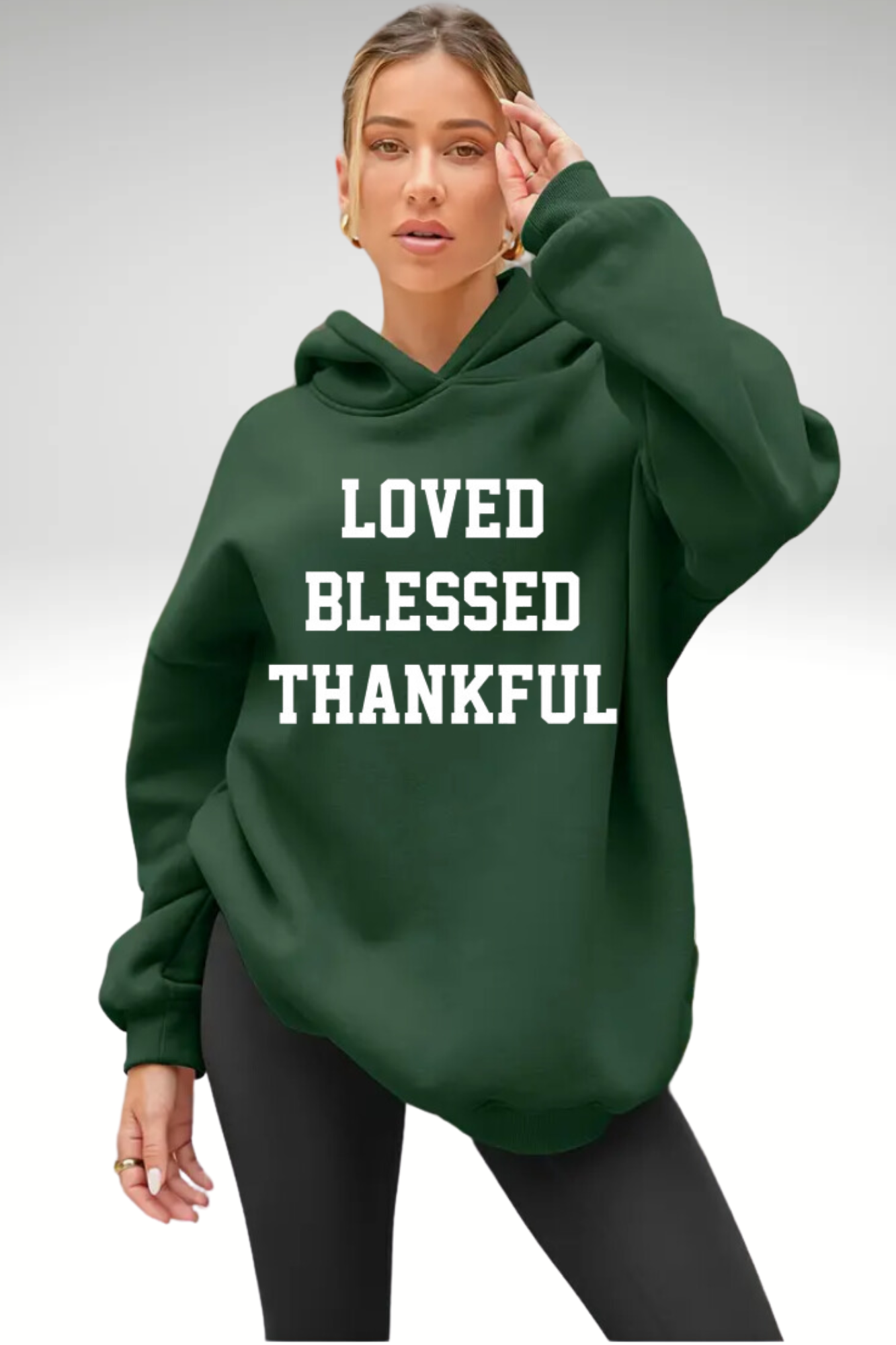 LOVED BLESSED THANKFUL HOODIE