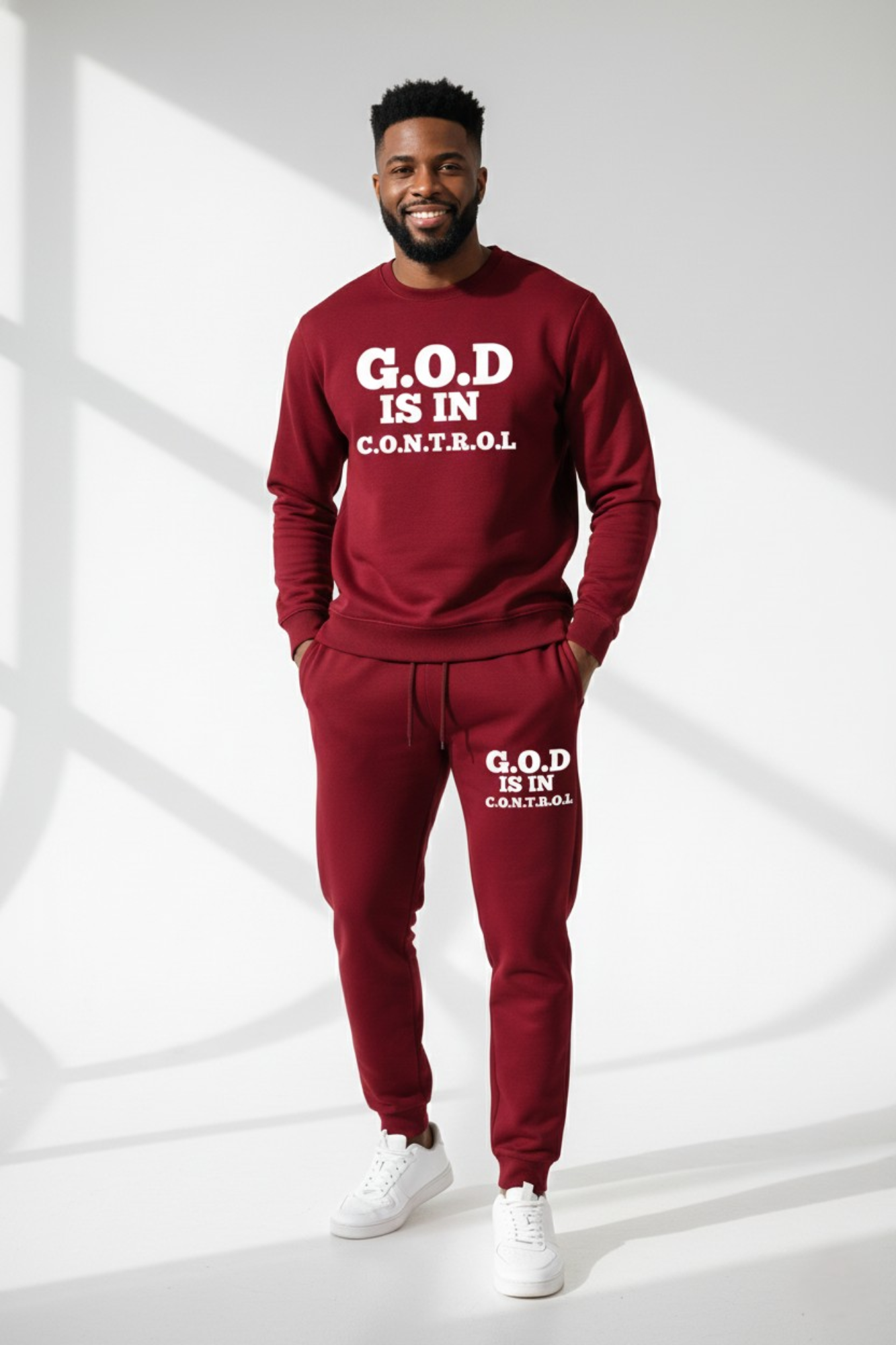 GOD IS IN CONTROL MENS SETS