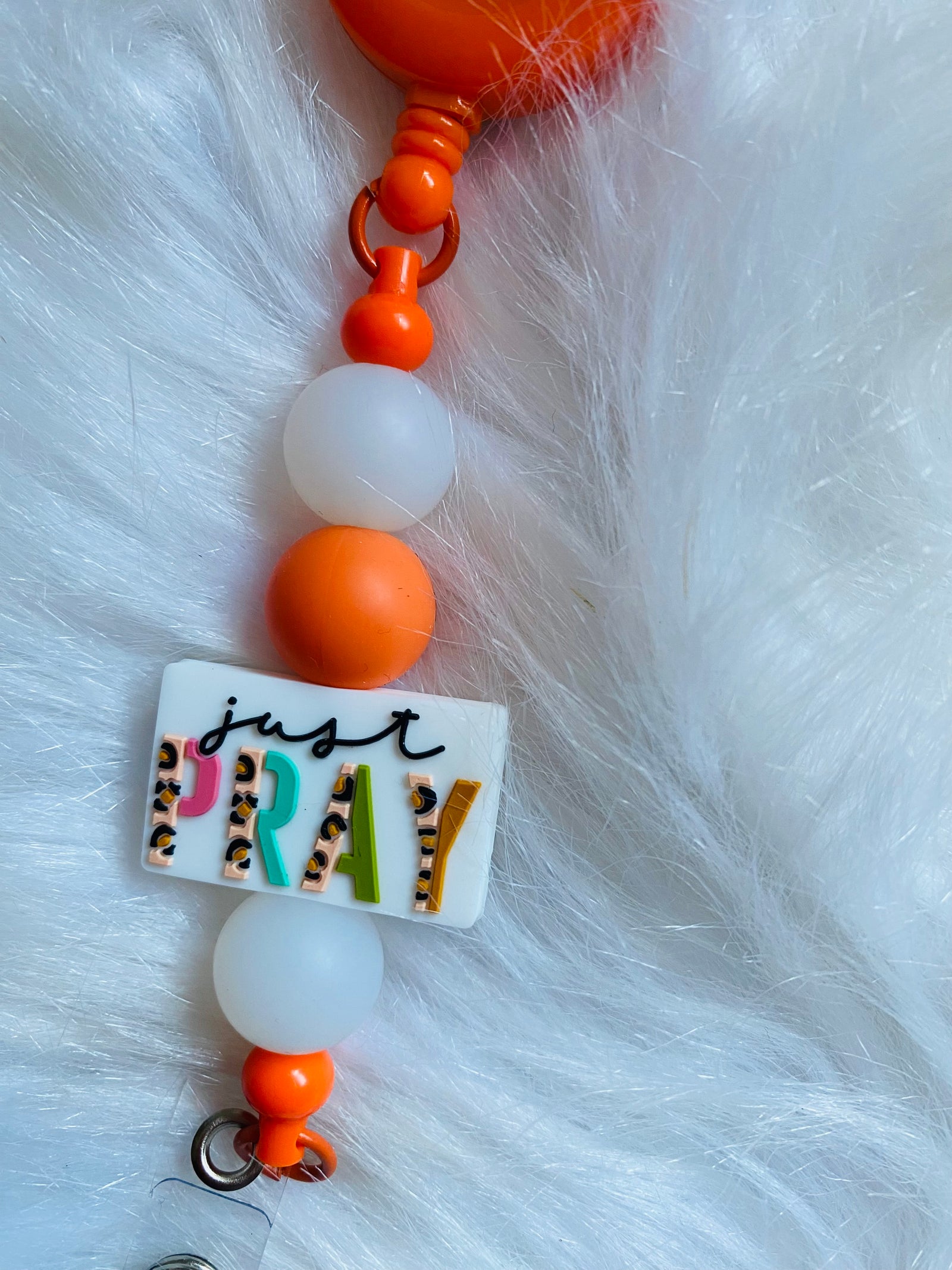 JUST PRAY BADGE CLIPS