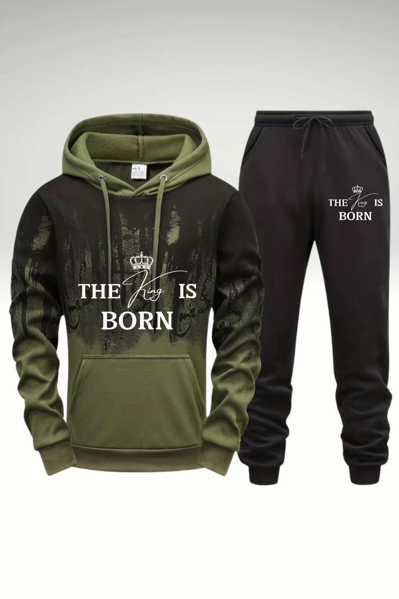 THE KING IS BORN HOODIE SETS