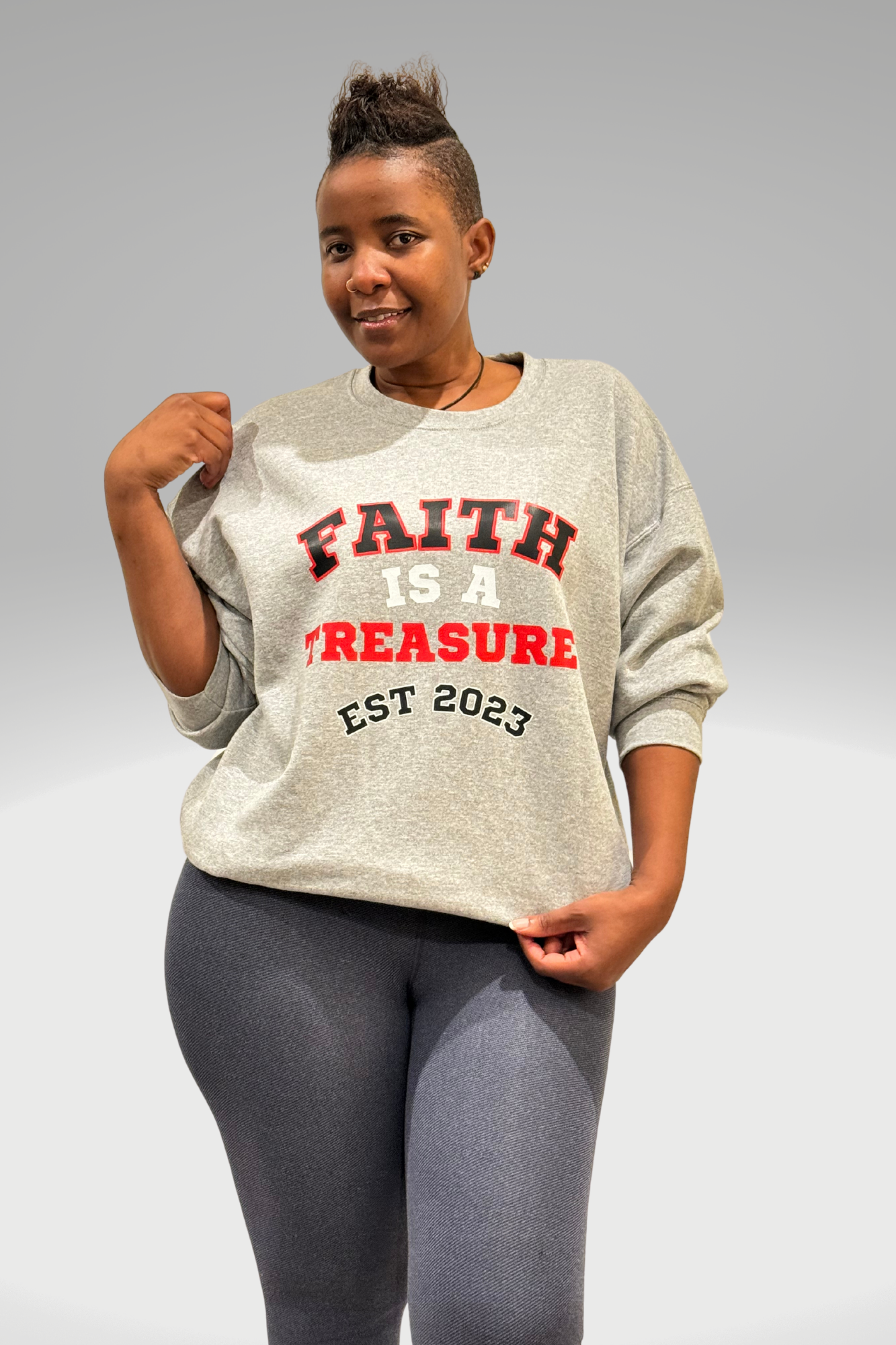 FAITH IS A TREASURE EST SWEATSHIRT