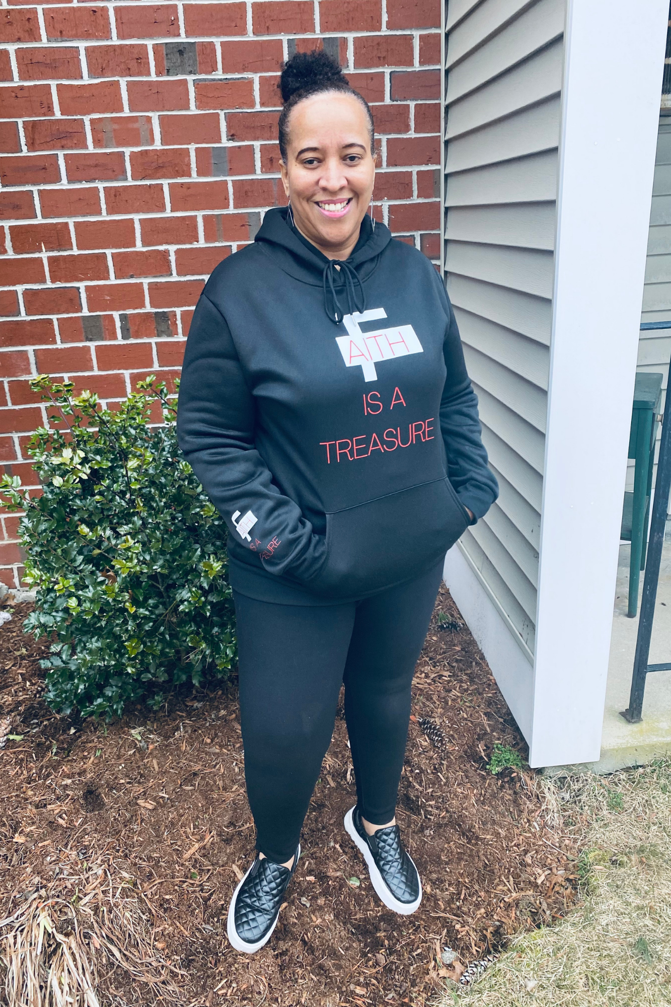 FAITH IS A TREASURE WOMENS HOODIE