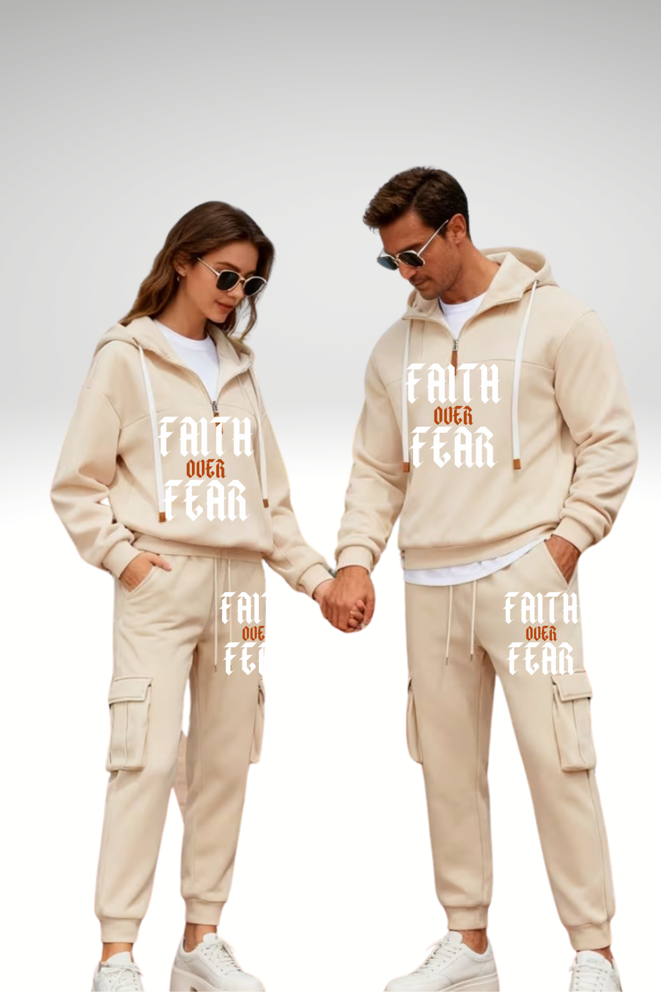 FAITH OVER FEAR HOODIE SETS
