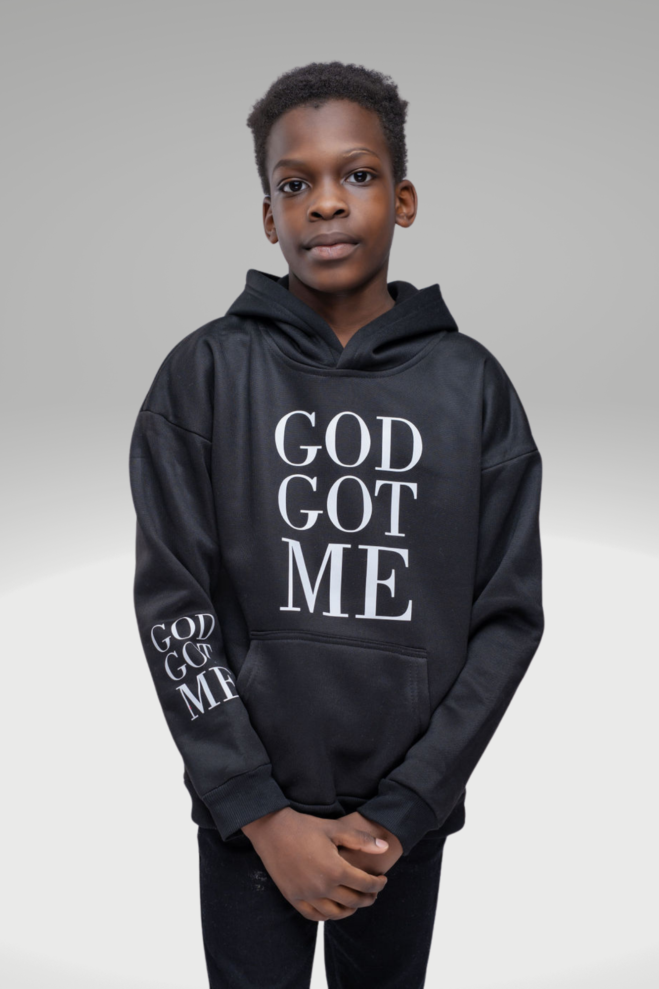 GOD GOT ME BOYS HOODIE