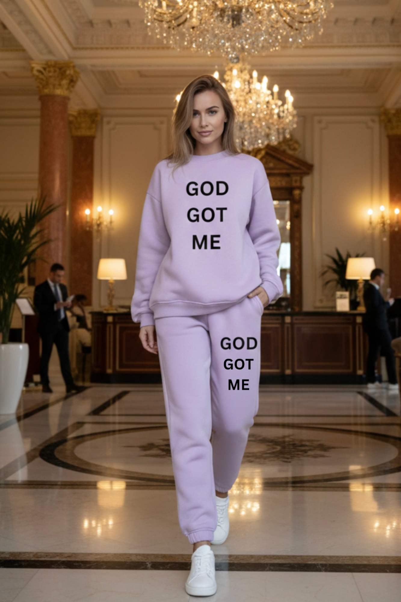 GOD GOT ME SWEATSHIRT SET
