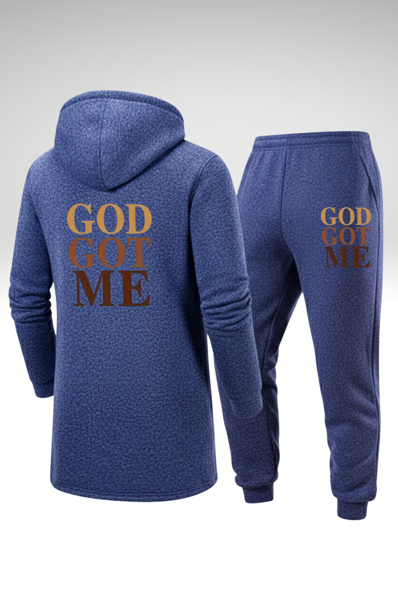 GOD GOT ME ZIPPER HOODIE SETS