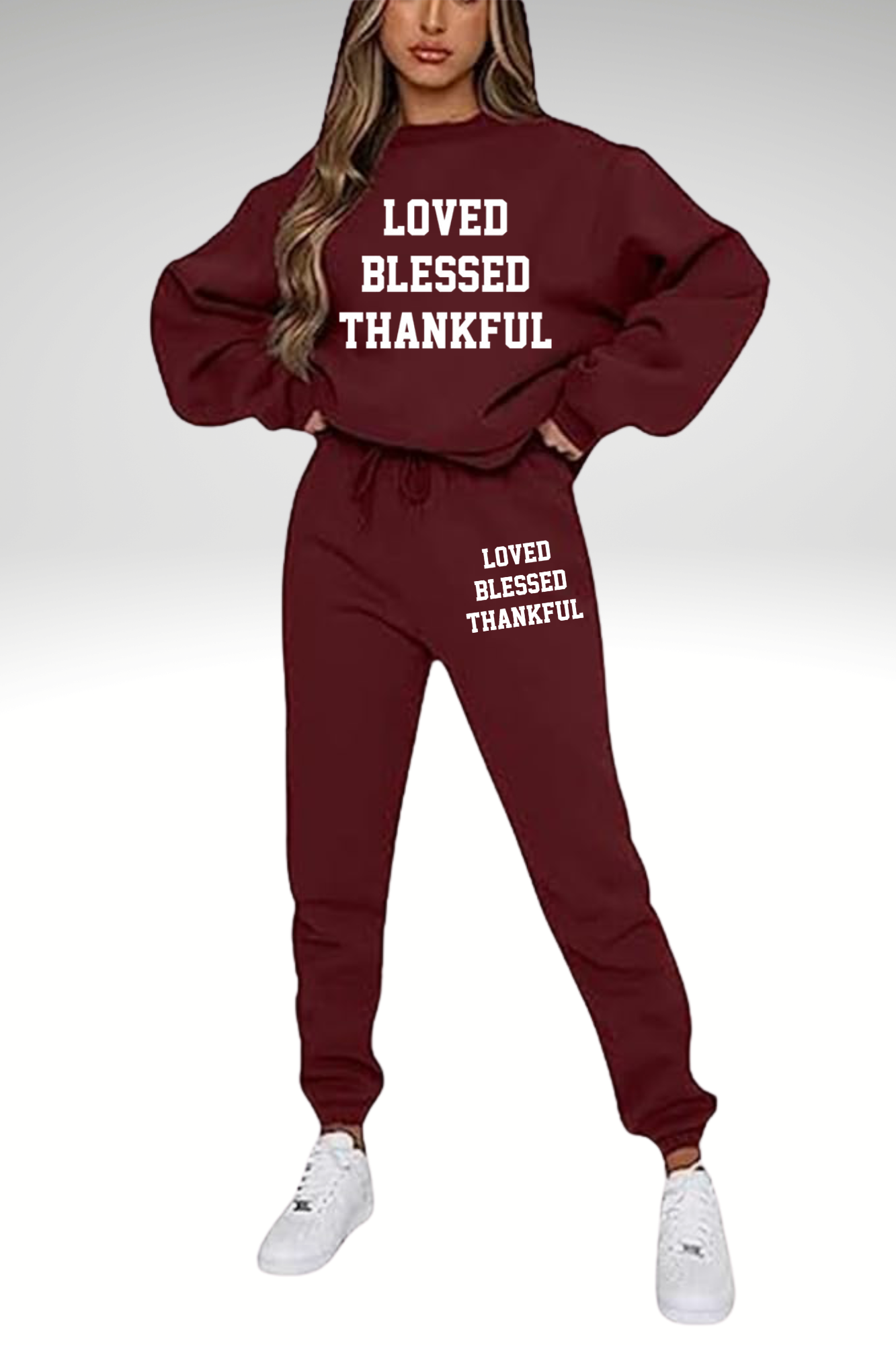 LOVED BLESSED THANKFUL SET