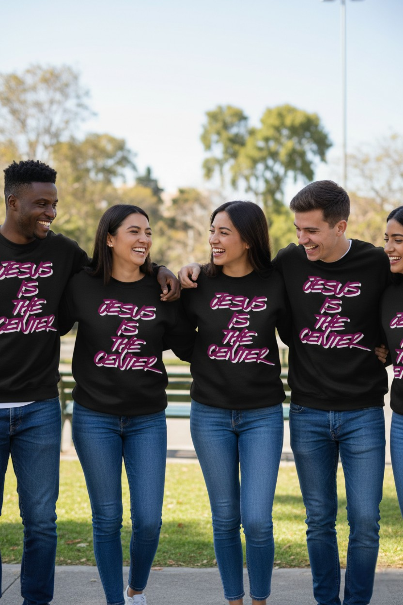 JESUS IS THE CENTER SWEATSHIRTS