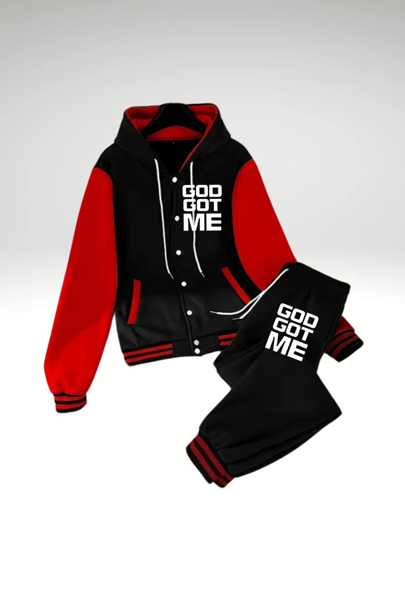 GOD GOT ME FULL HOODIE SET