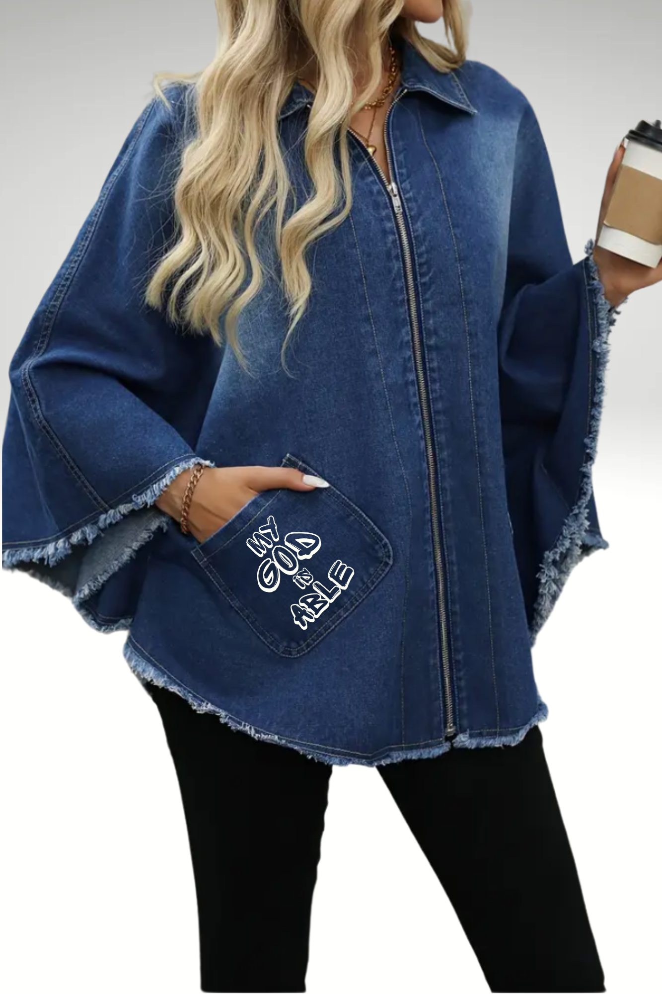 MY GOD IS ABLE CAPE JACKET