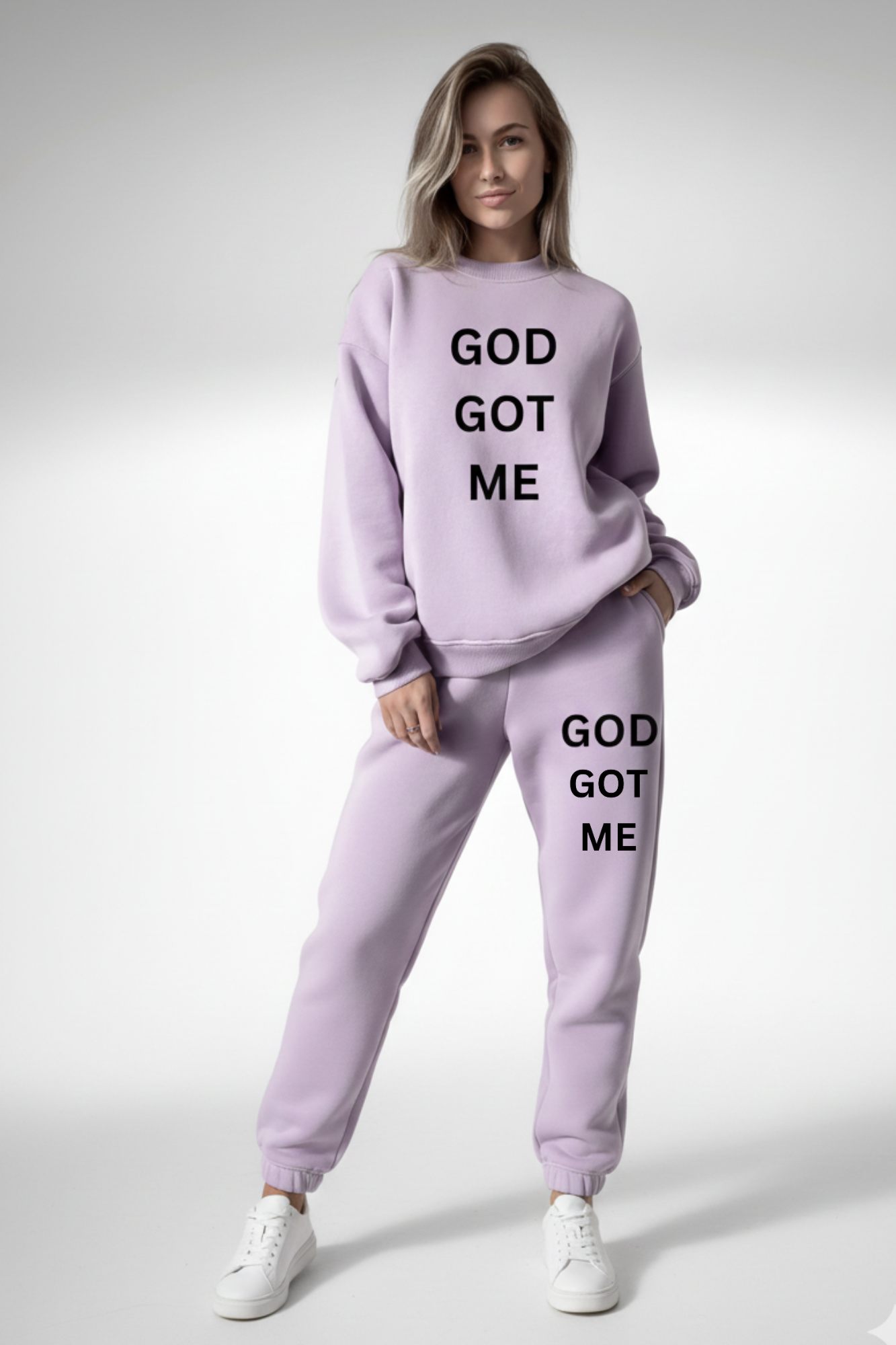 GOD GOT ME SWEATSHIRT SET