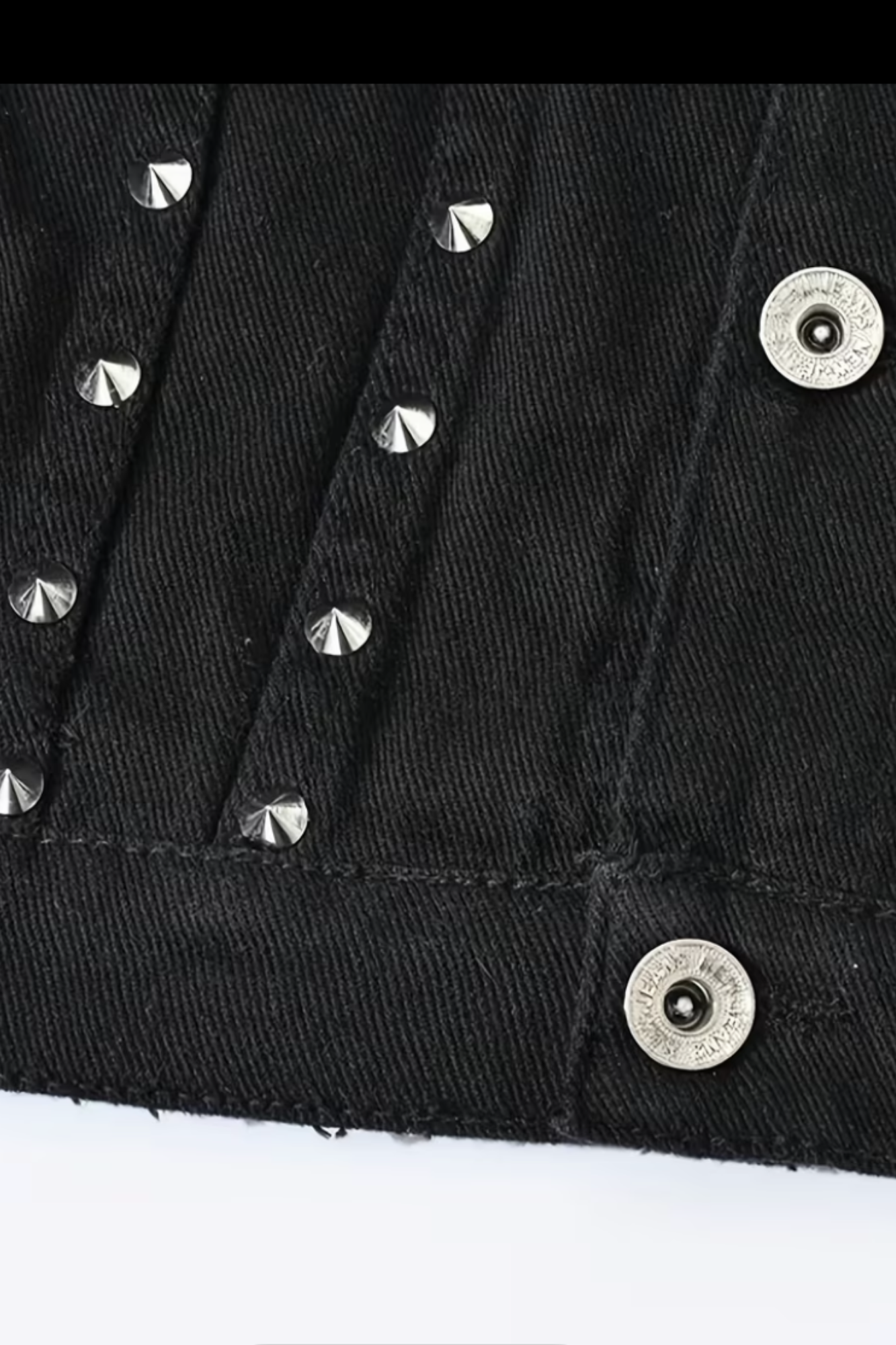PRAYER WORKS DENIM STUD MENS JACKET