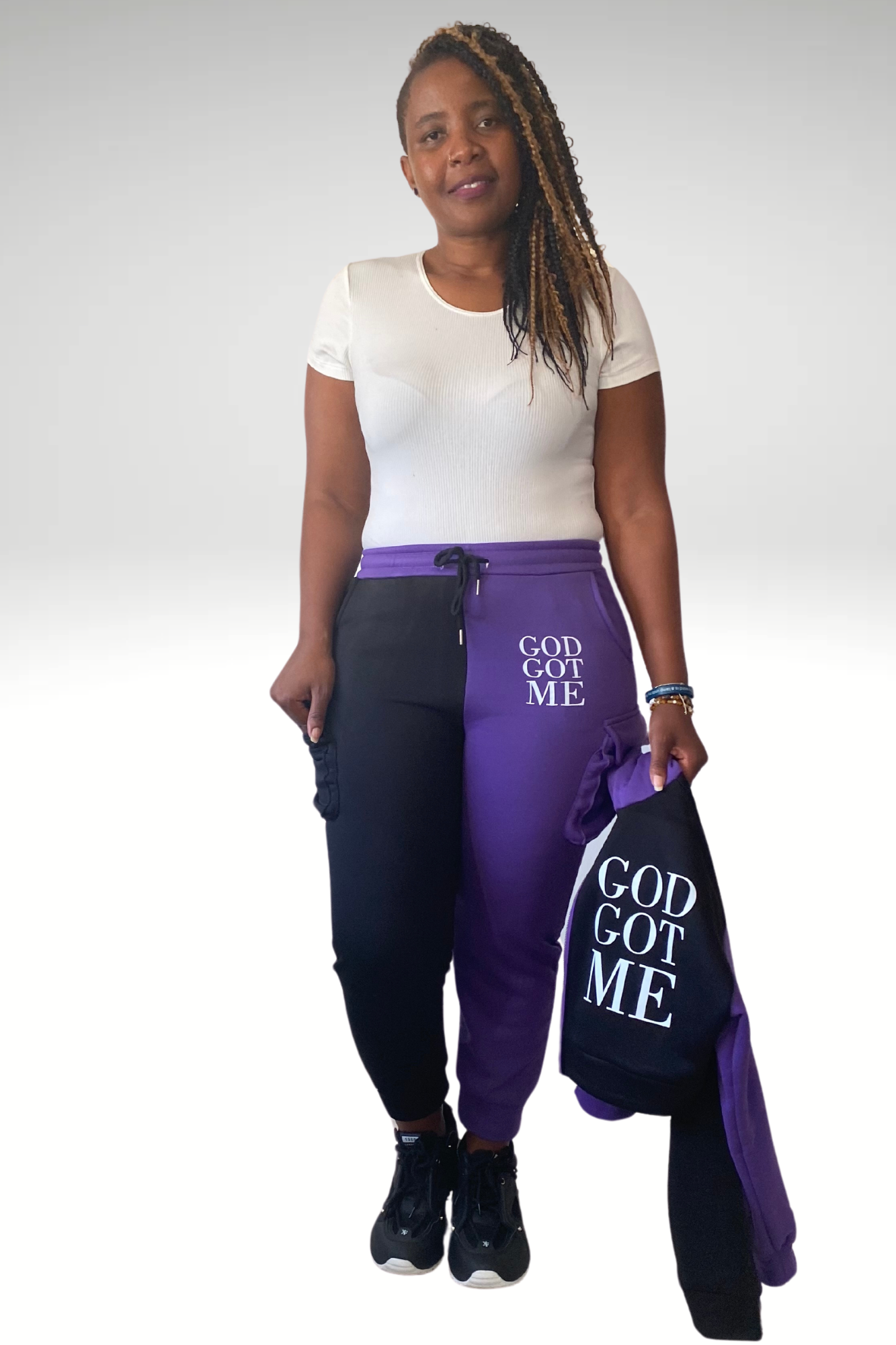 GOD GOT ME JOGGERS SET
