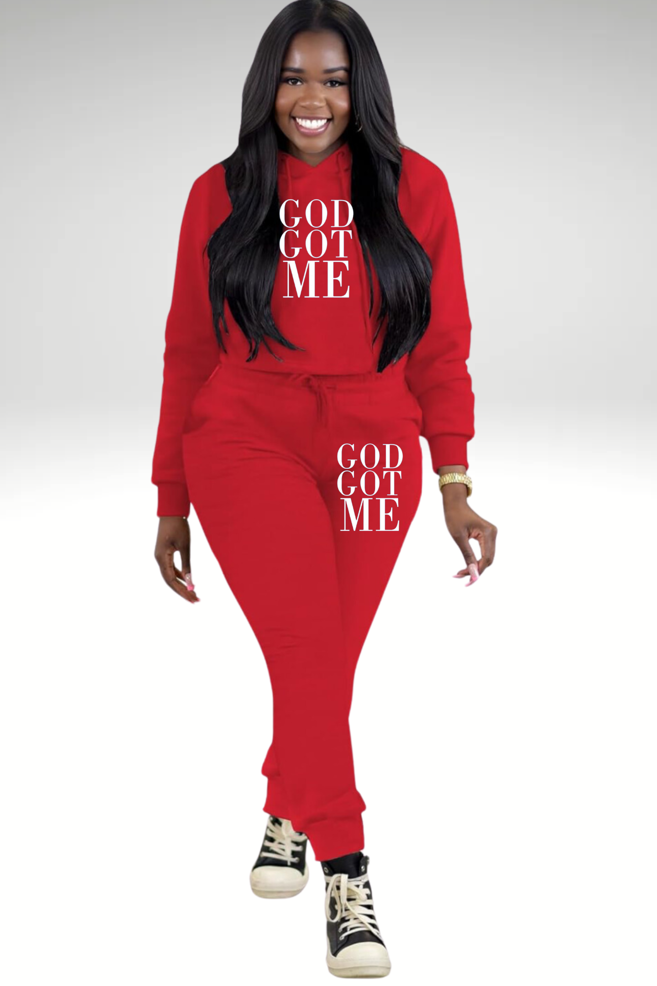 GOD GOT ME HOODIE SET