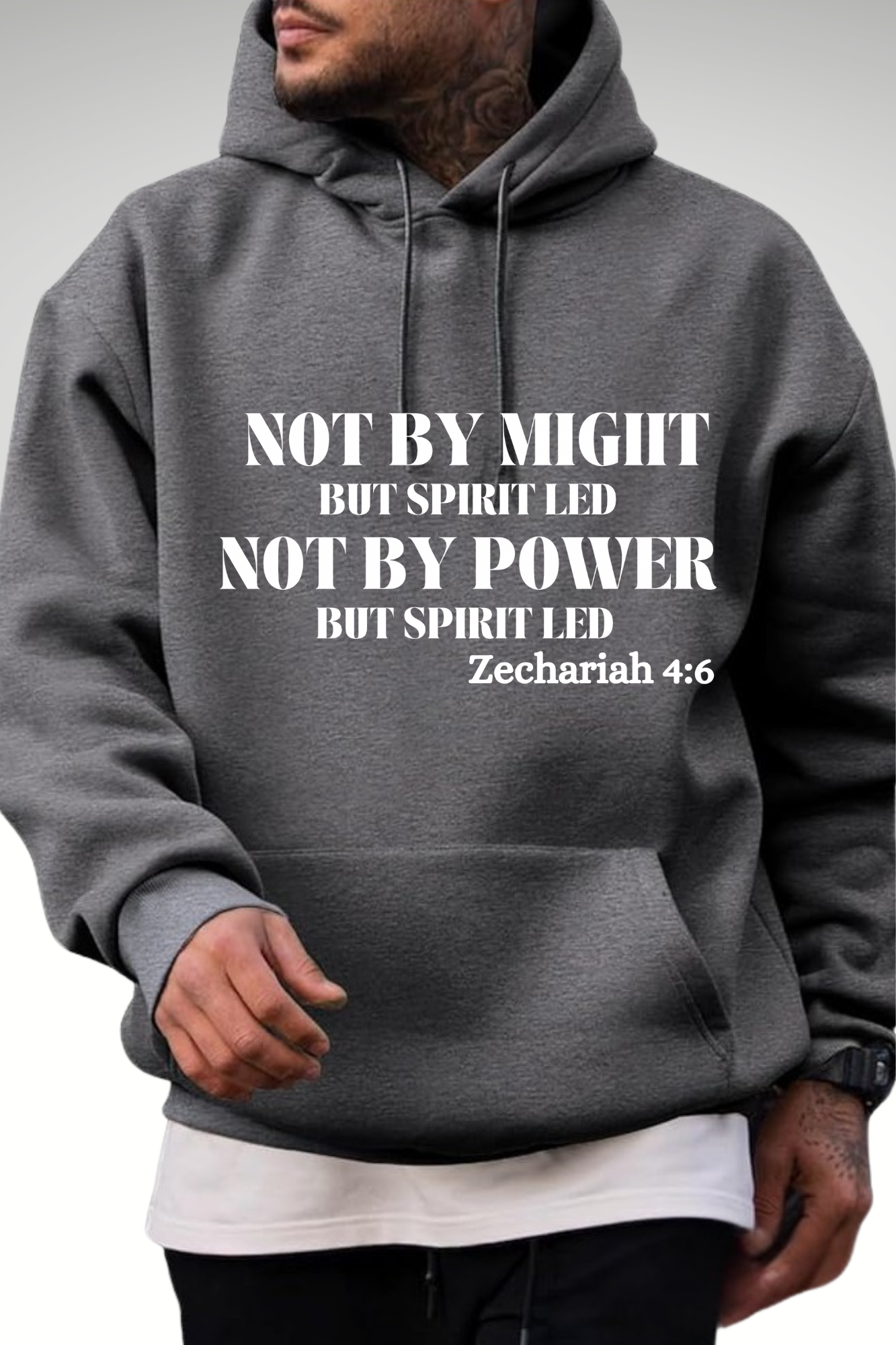 NOT BY MIGHT NOT BY POWER HOODIE