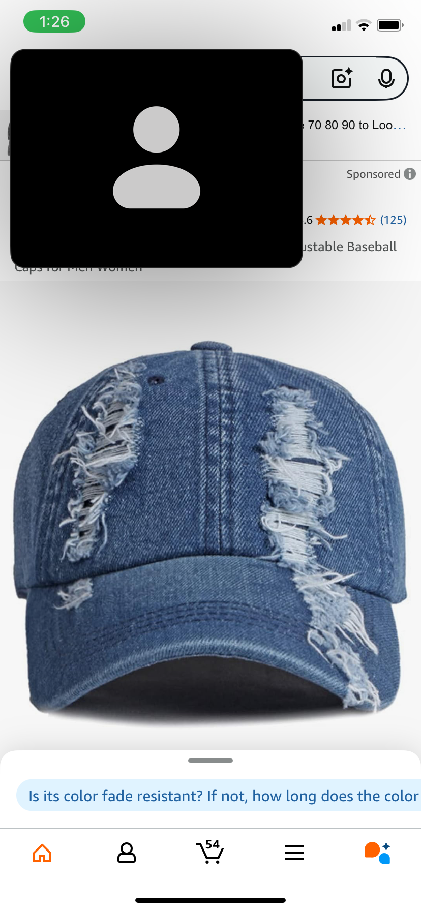 MY GOD IS ABLE DENIM HAT