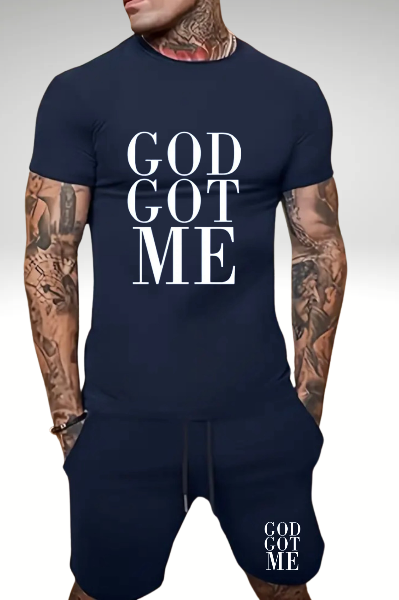 GOD GOT ME MEN'S 2 PIECE SET