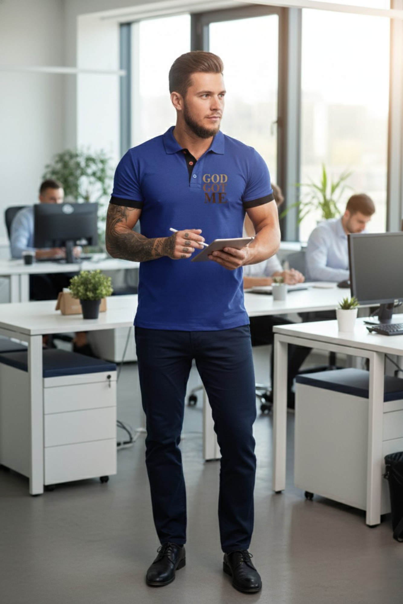 GOD GOT ME POLO TSHIRT