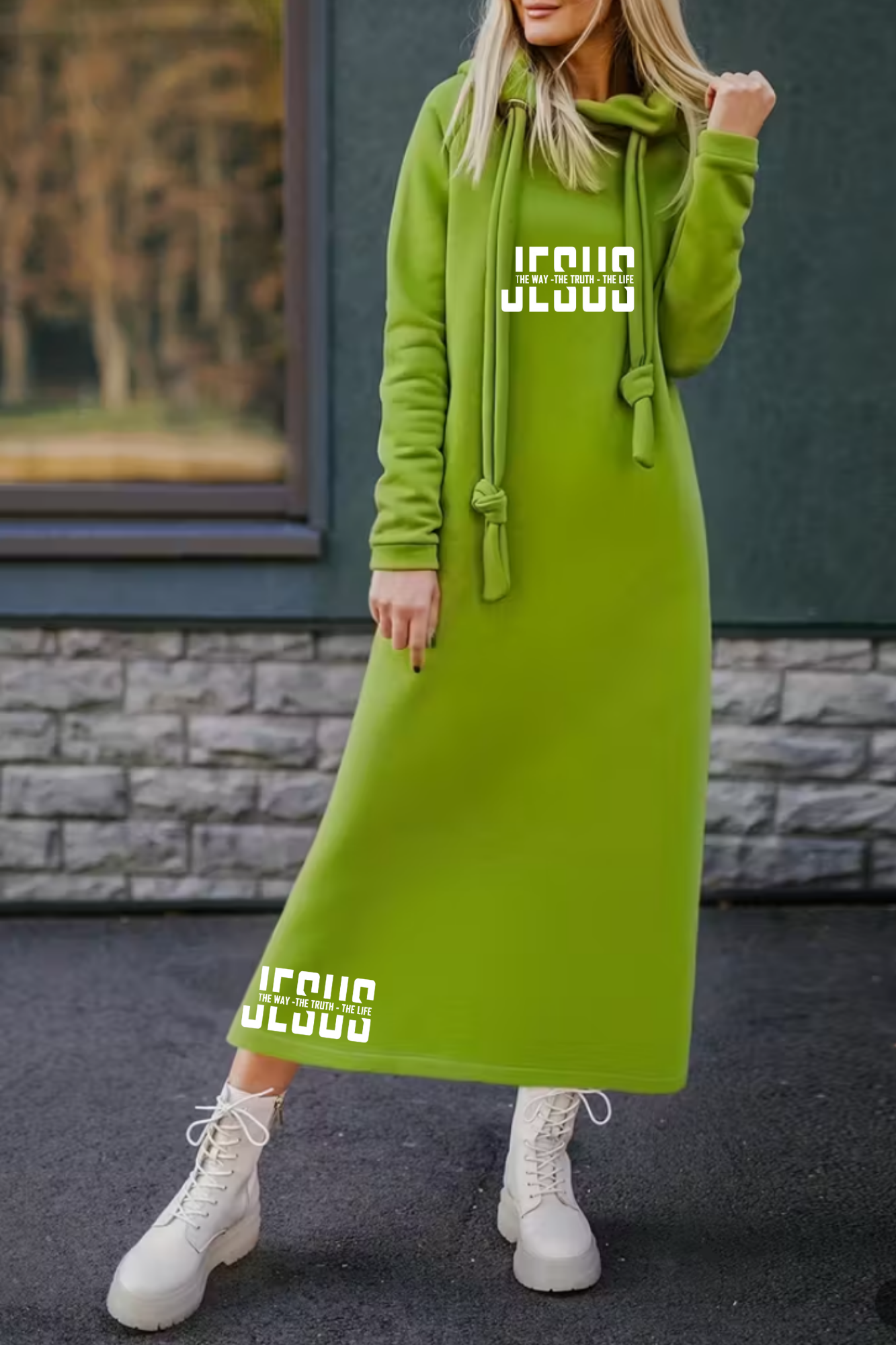 JESUS IS THE WAY HOODIE DRESS