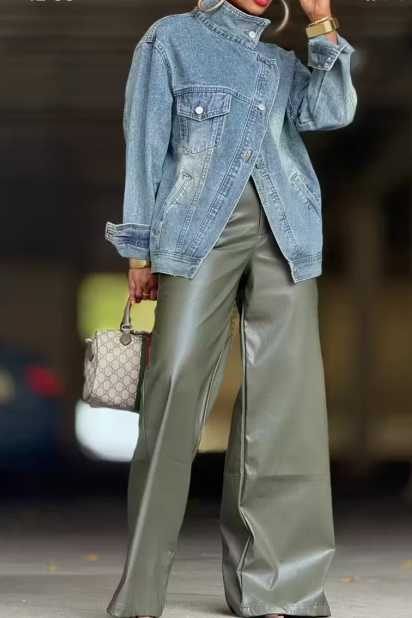 FAITH OVER FEAR DENIM JACKET