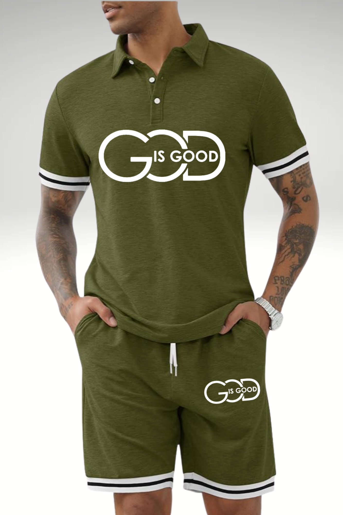 GOD IS GOOD SHORT SET