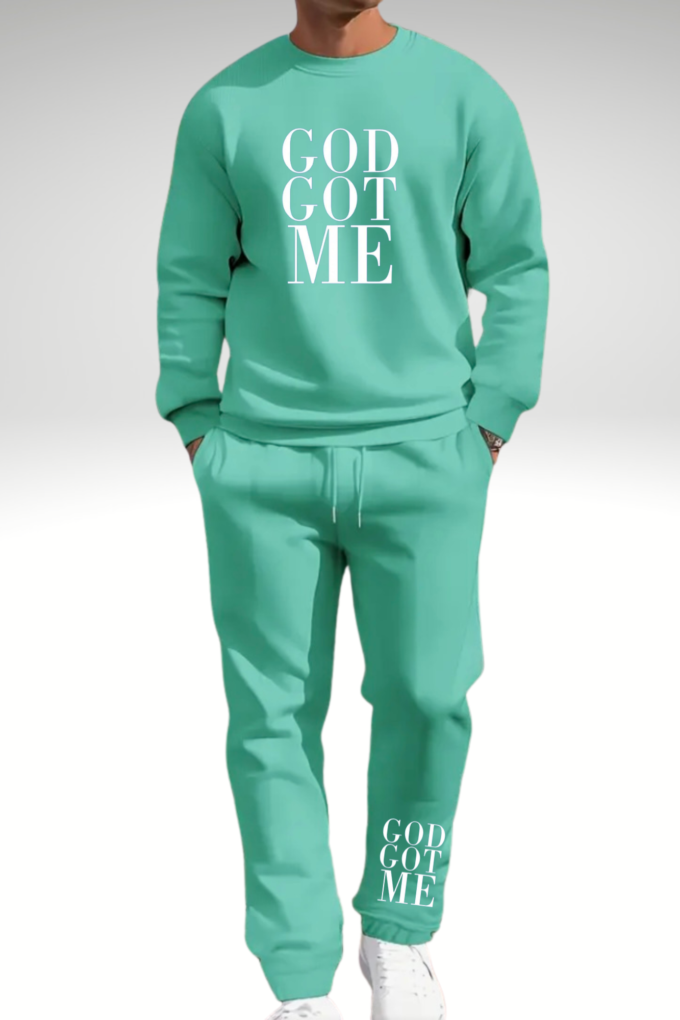 GOD GOT ME SWEATSHIRT 2 PIECE SET