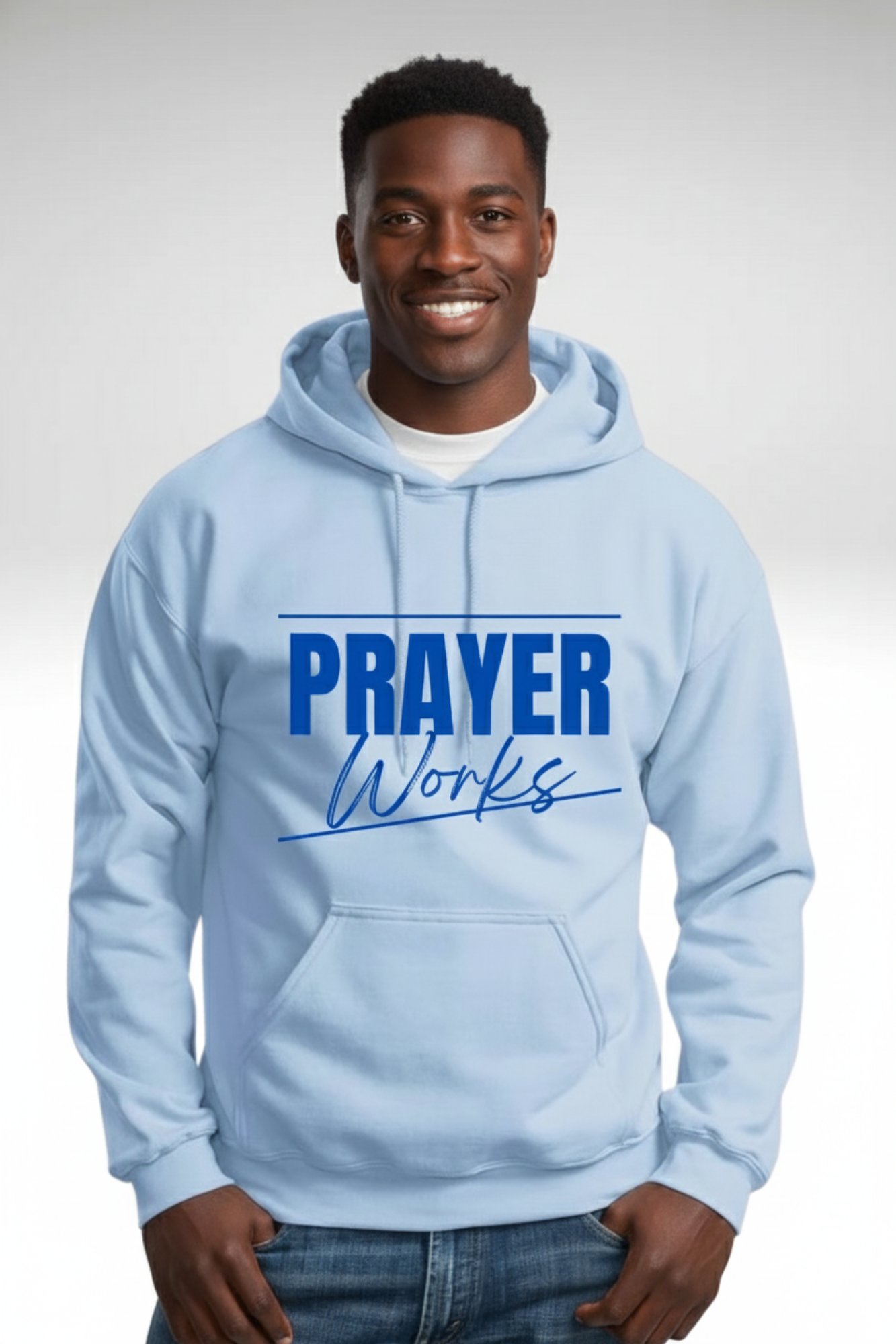 PRAYER WORKS MEN'S HOODIE
