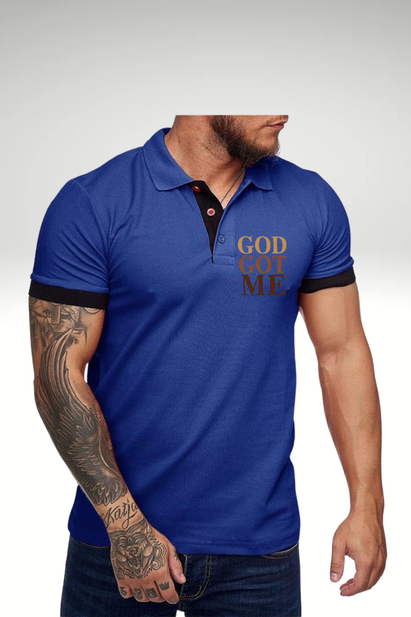 GOD GOT ME POLO TSHIRT