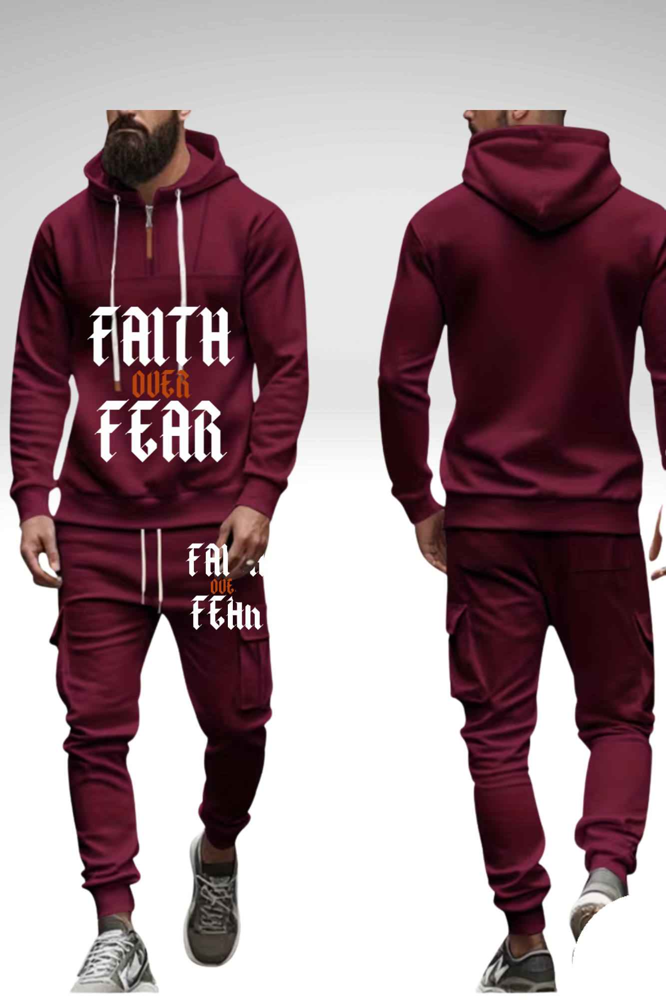FAITH OVER FEAR HOODIE SETS