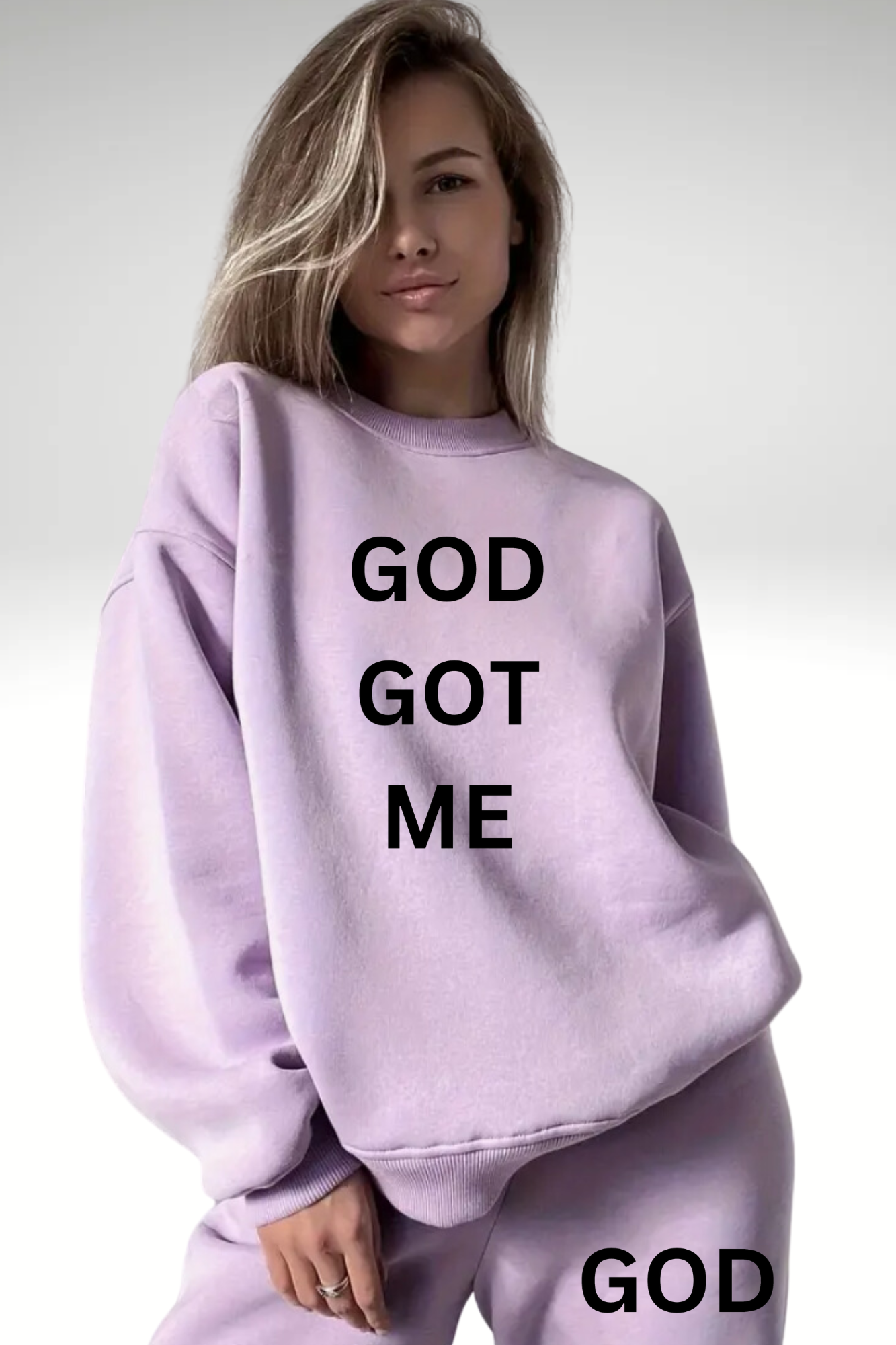 GOD GOT ME SWEATSHIRT SET