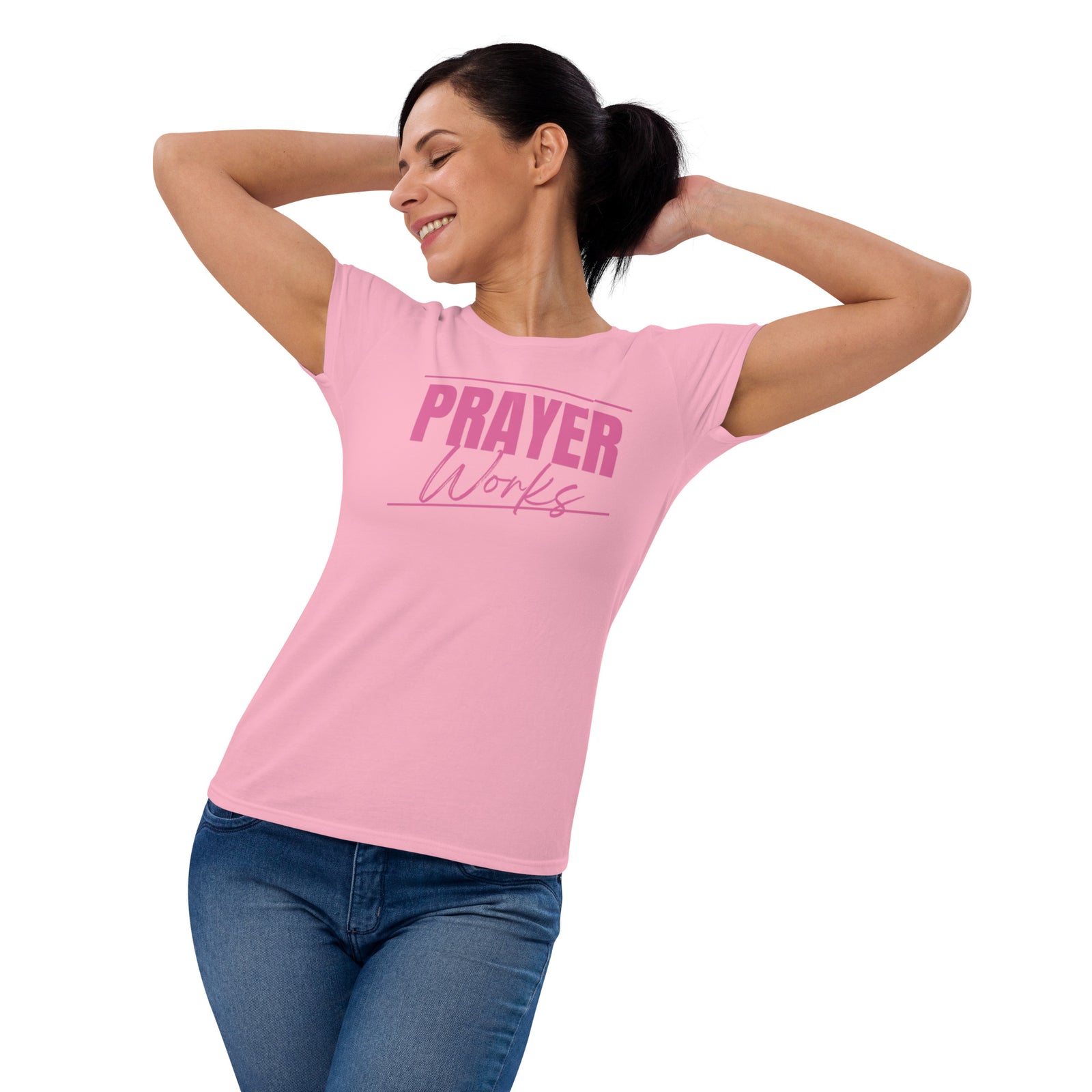PRAYER WORKS PINK T-SHIRT