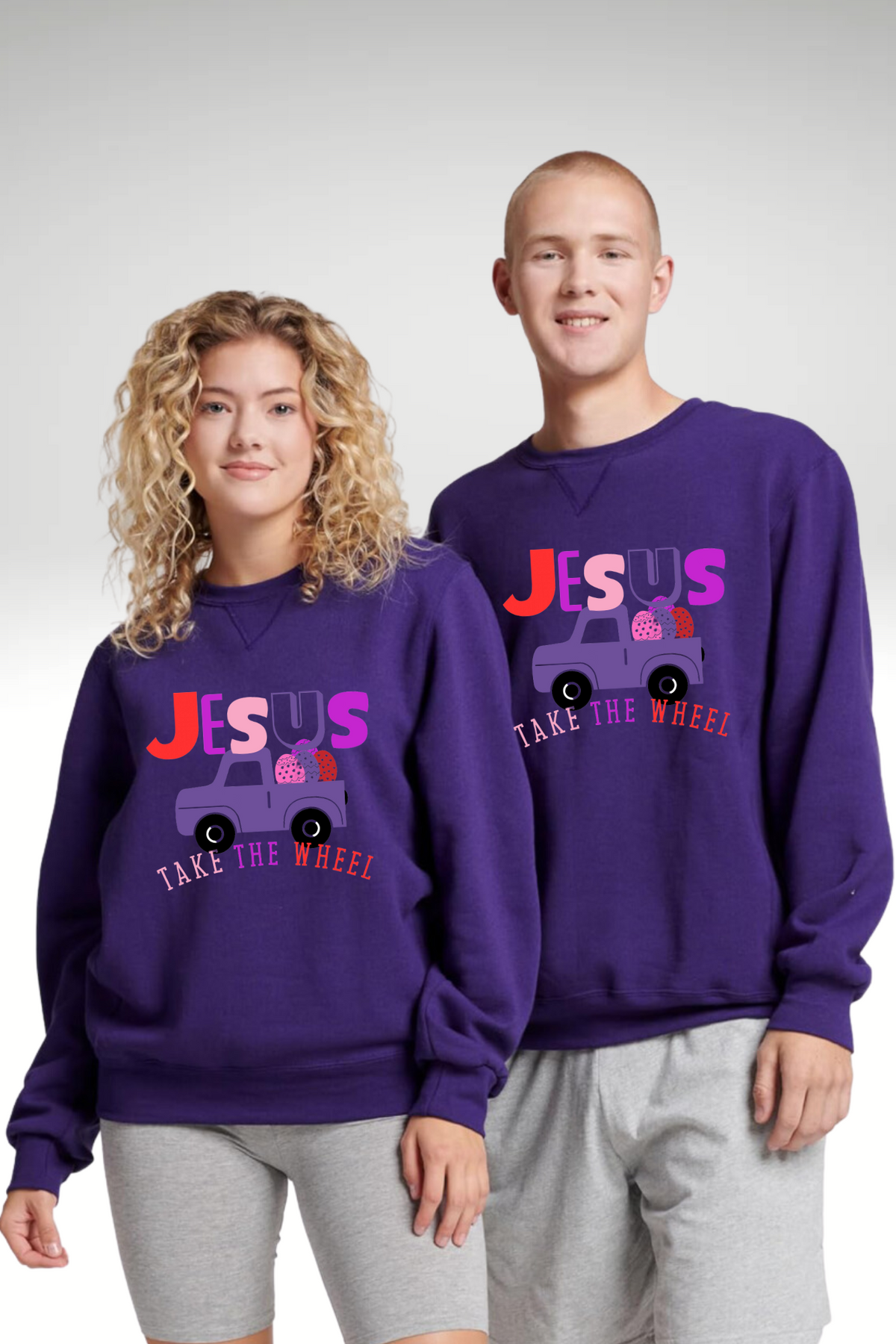 JESUS TAKE THE WHEEL SWEATSHIRTS