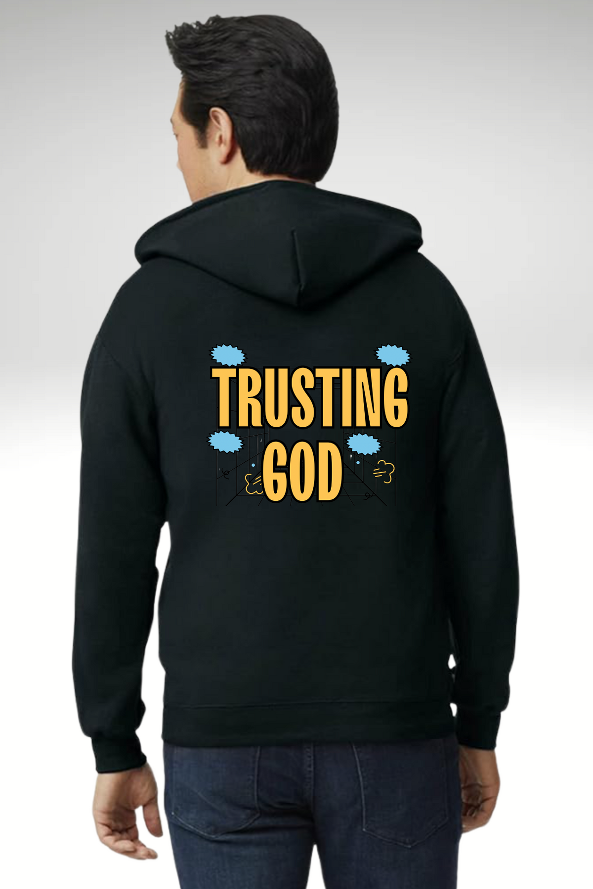 TRUSTING GOD ZIPPER HOODIE