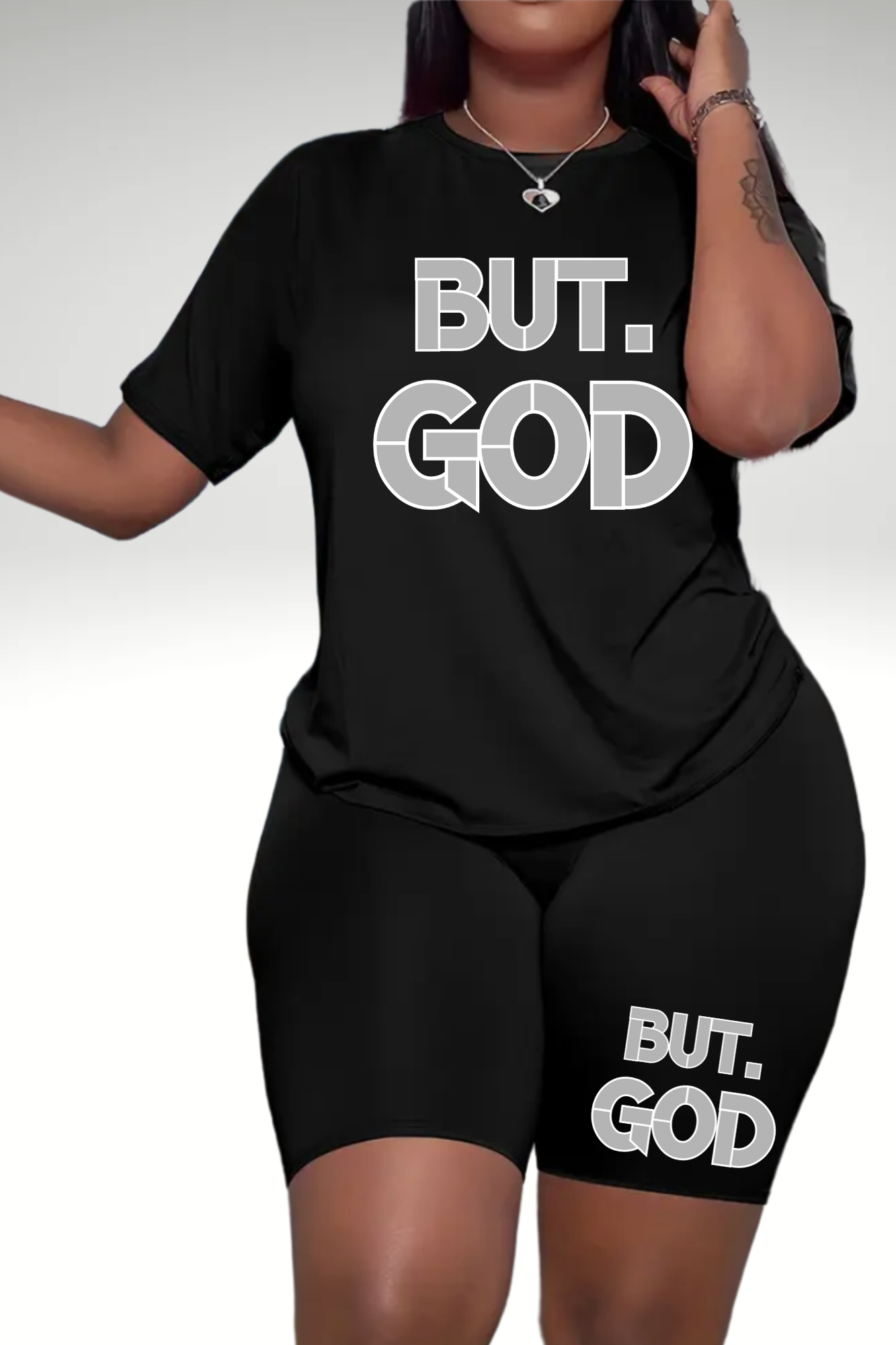 BUT GOD WOMEN’S SHORT SET