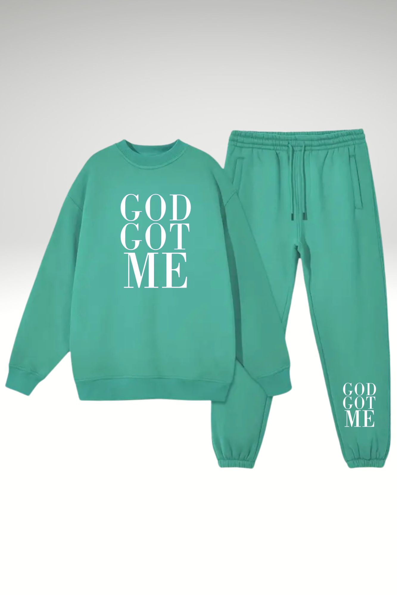 GOD GOT ME SWEATSHIRT 2 PIECE SET