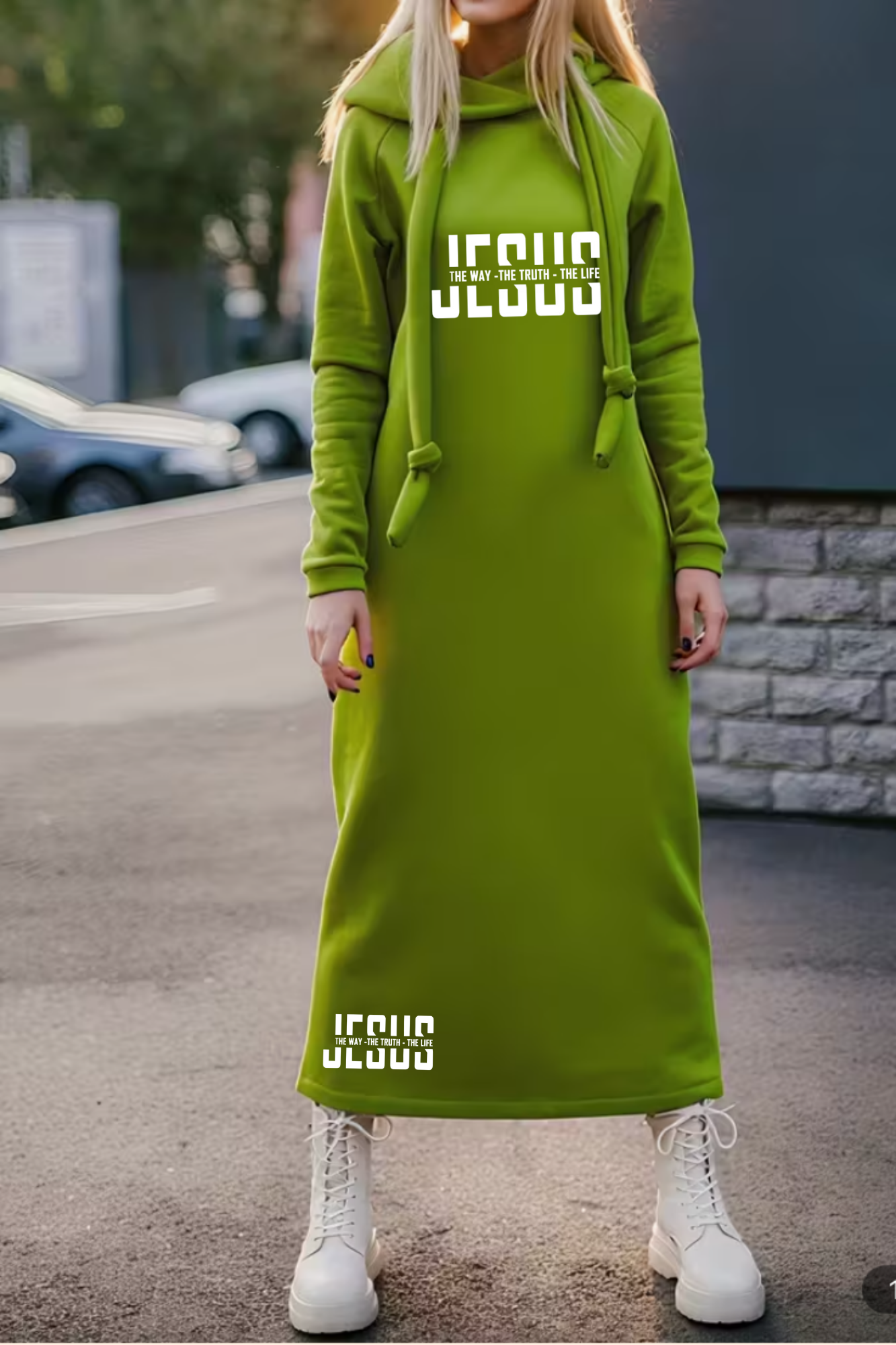 JESUS IS THE WAY HOODIE DRESS