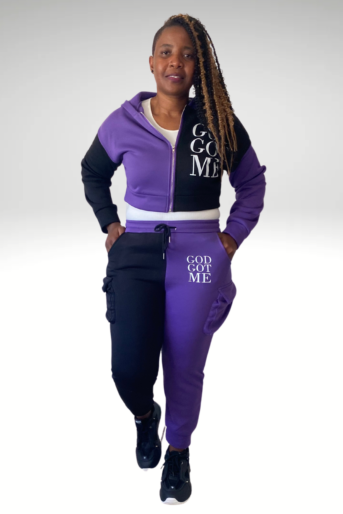 GOD GOT ME JOGGERS SET