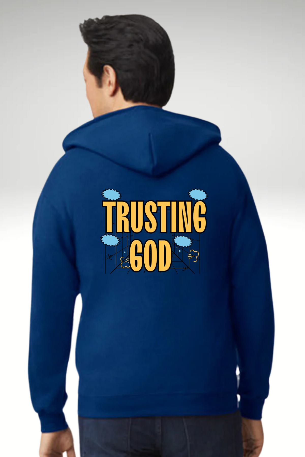 TRUSTING GOD ZIPPER HOODIE